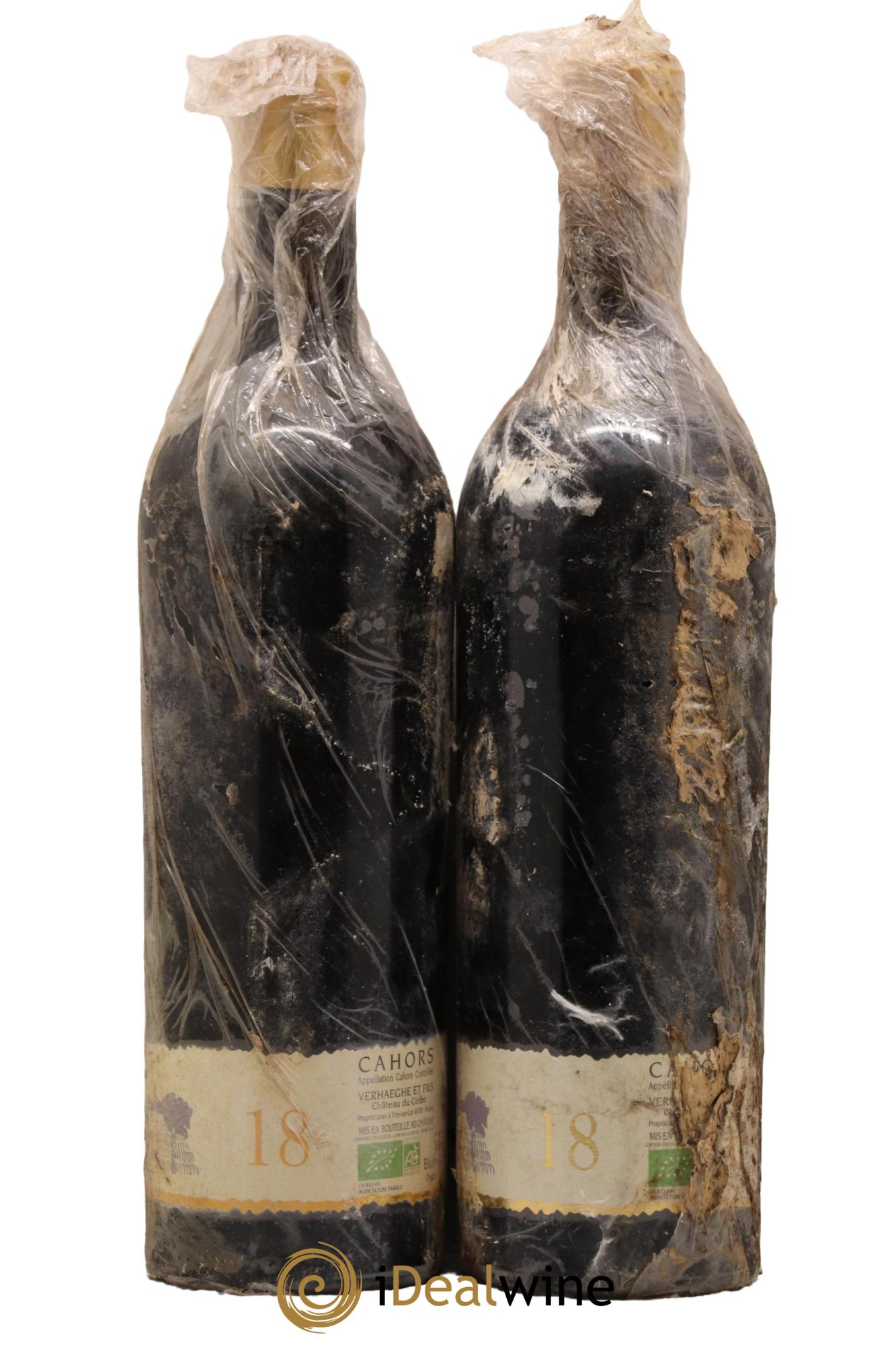 Cahors Château du Cèdre GC Pascal et Jean-Marc Verhaeghe 2018 - Lot de 2 bouteilles - 1