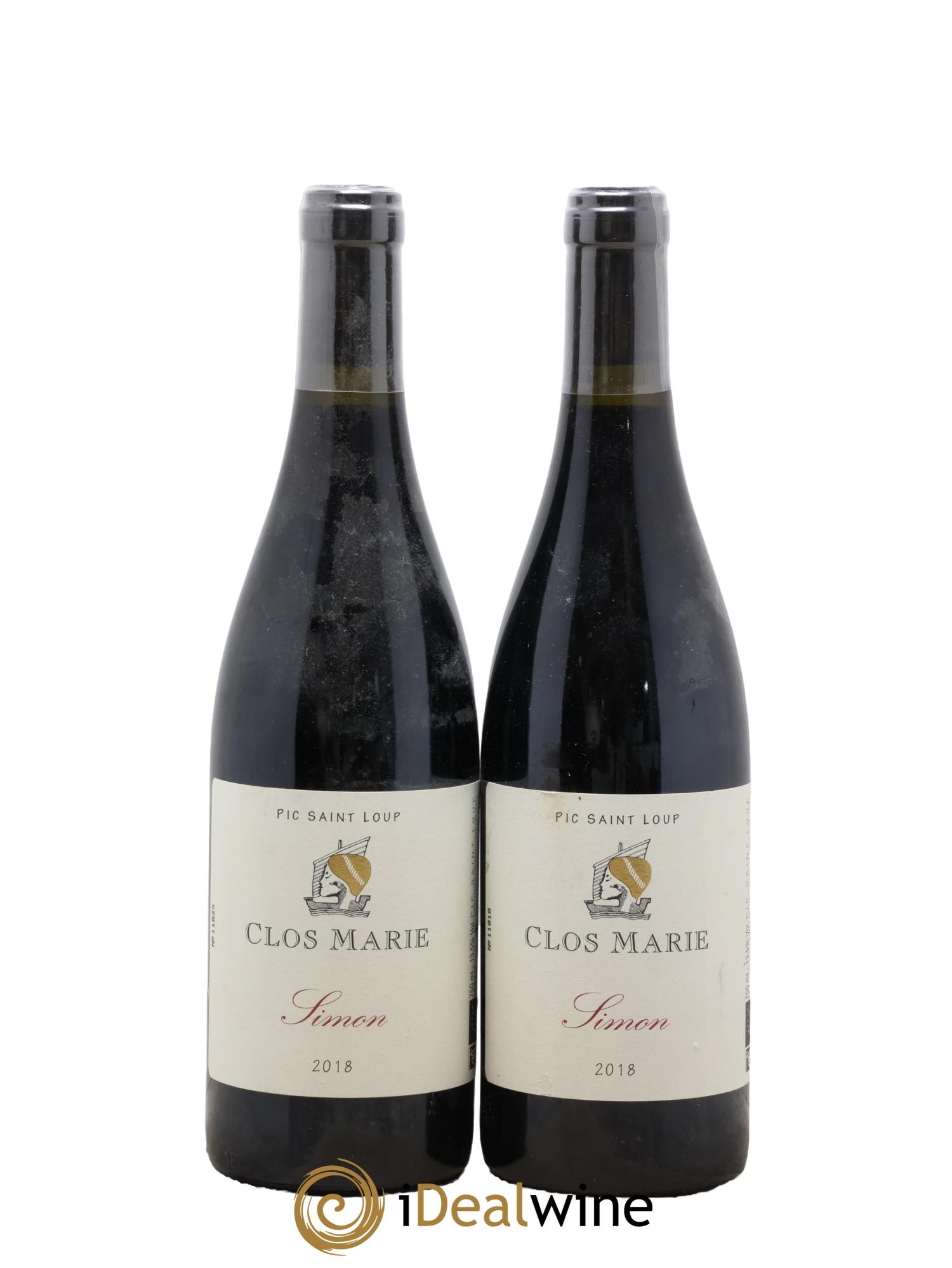 Pic Saint-Loup Clos Marie Cuvée Simon Christophe Peyrus et Françoise Julien 2018 - Lot of 2 bottles - 0