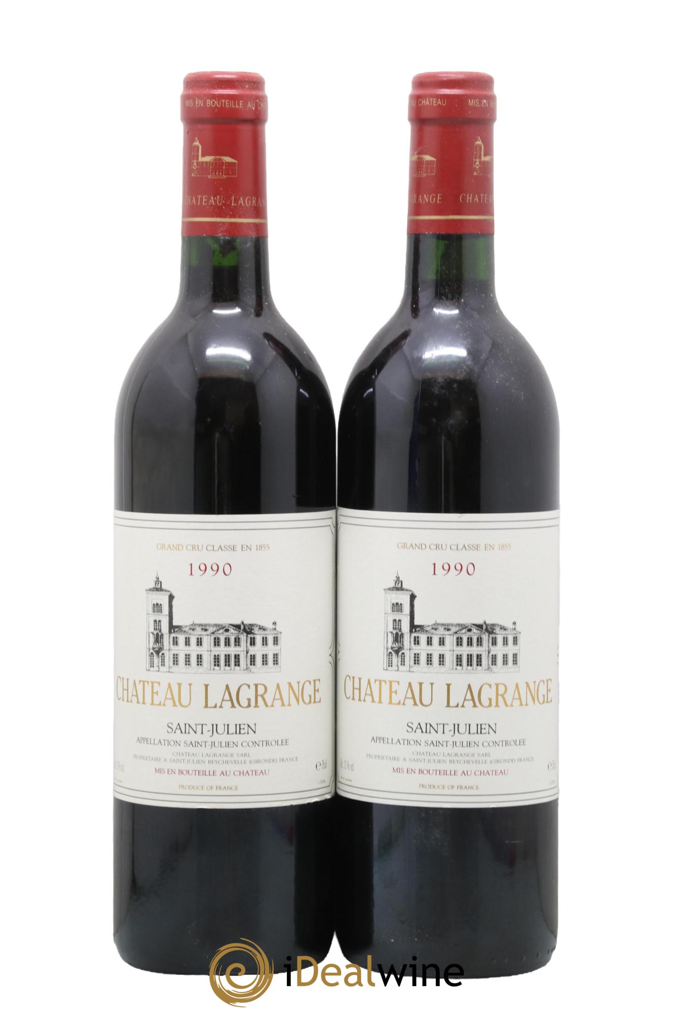 Château Lagrange 3ème Grand Cru Classé 1990 - Lot de 2 bouteilles - 0
