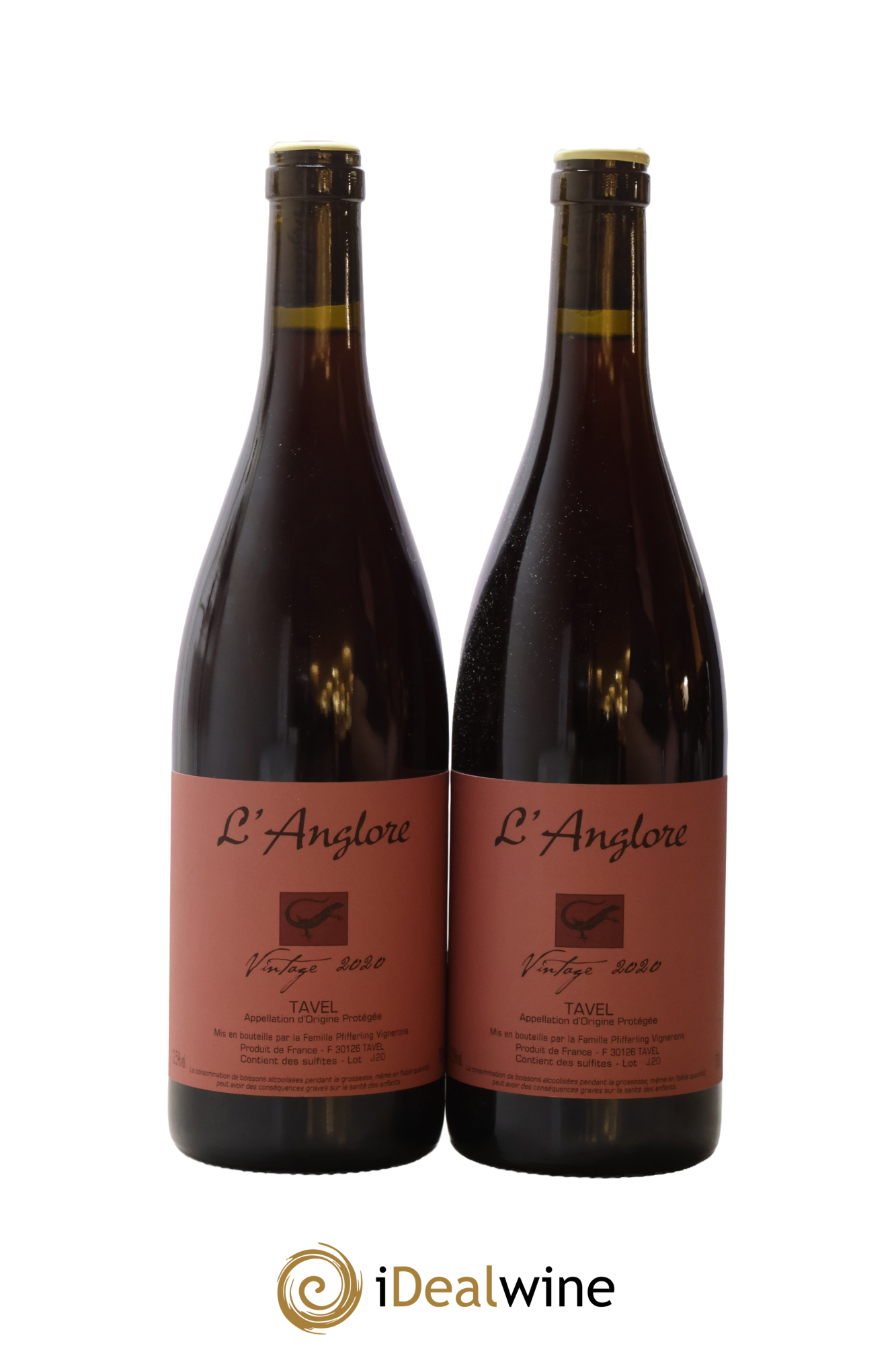 Tavel Vintage L'Anglore 2020 - Lot de 2 bouteilles - 0