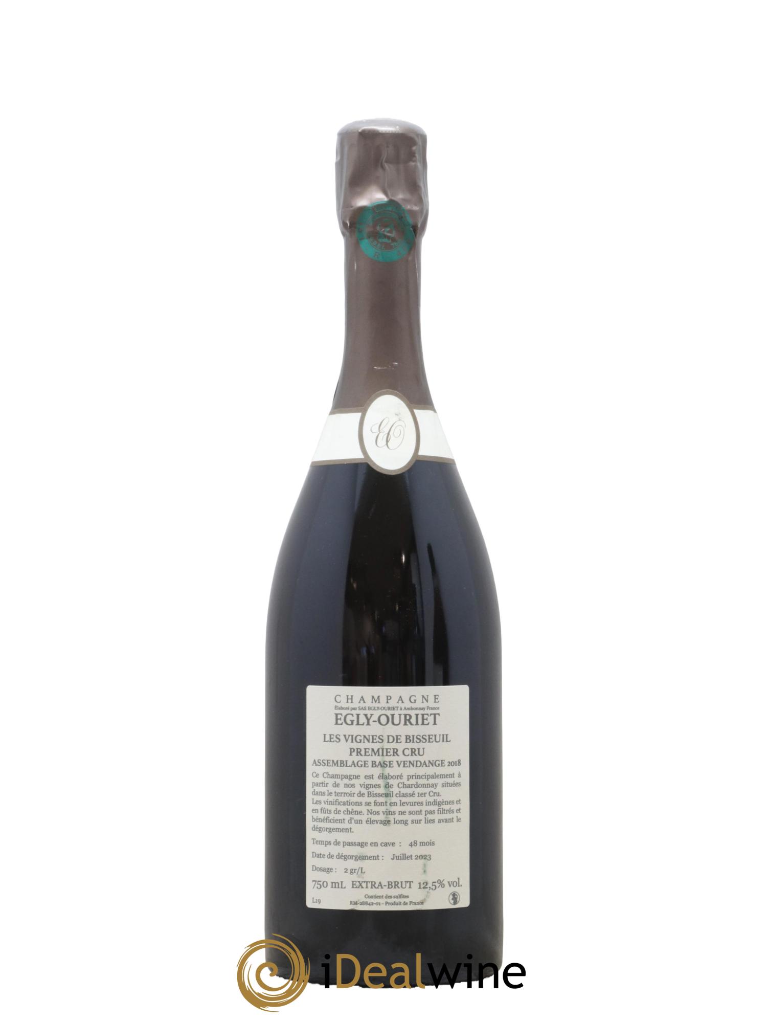 Les Vignes de Bisseuil 1er Cru Brut Egly-Ouriet - Lot de 1 bouteille - 1