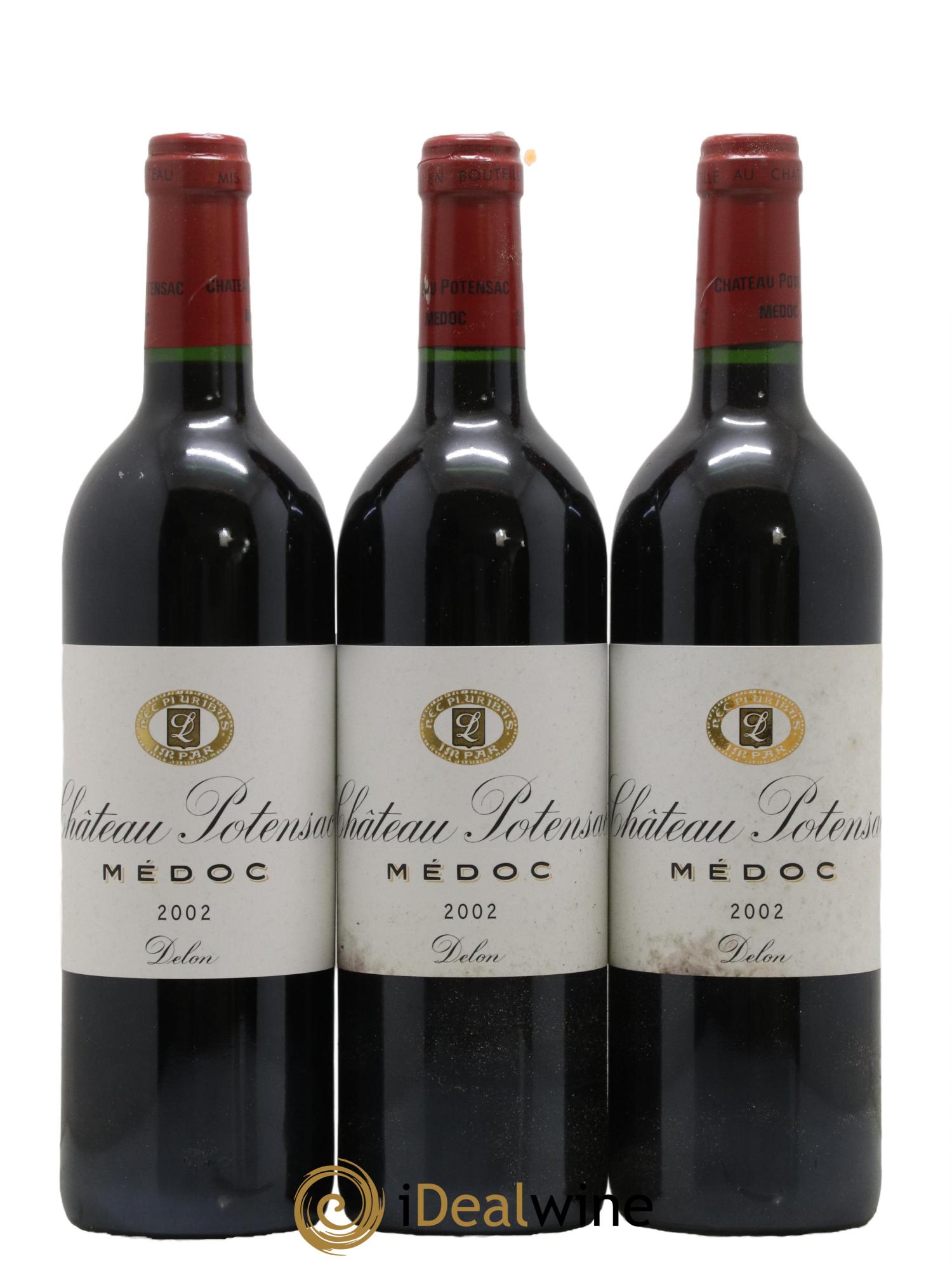 Château Potensac  2002 - Posten von 6 Flaschen - 2