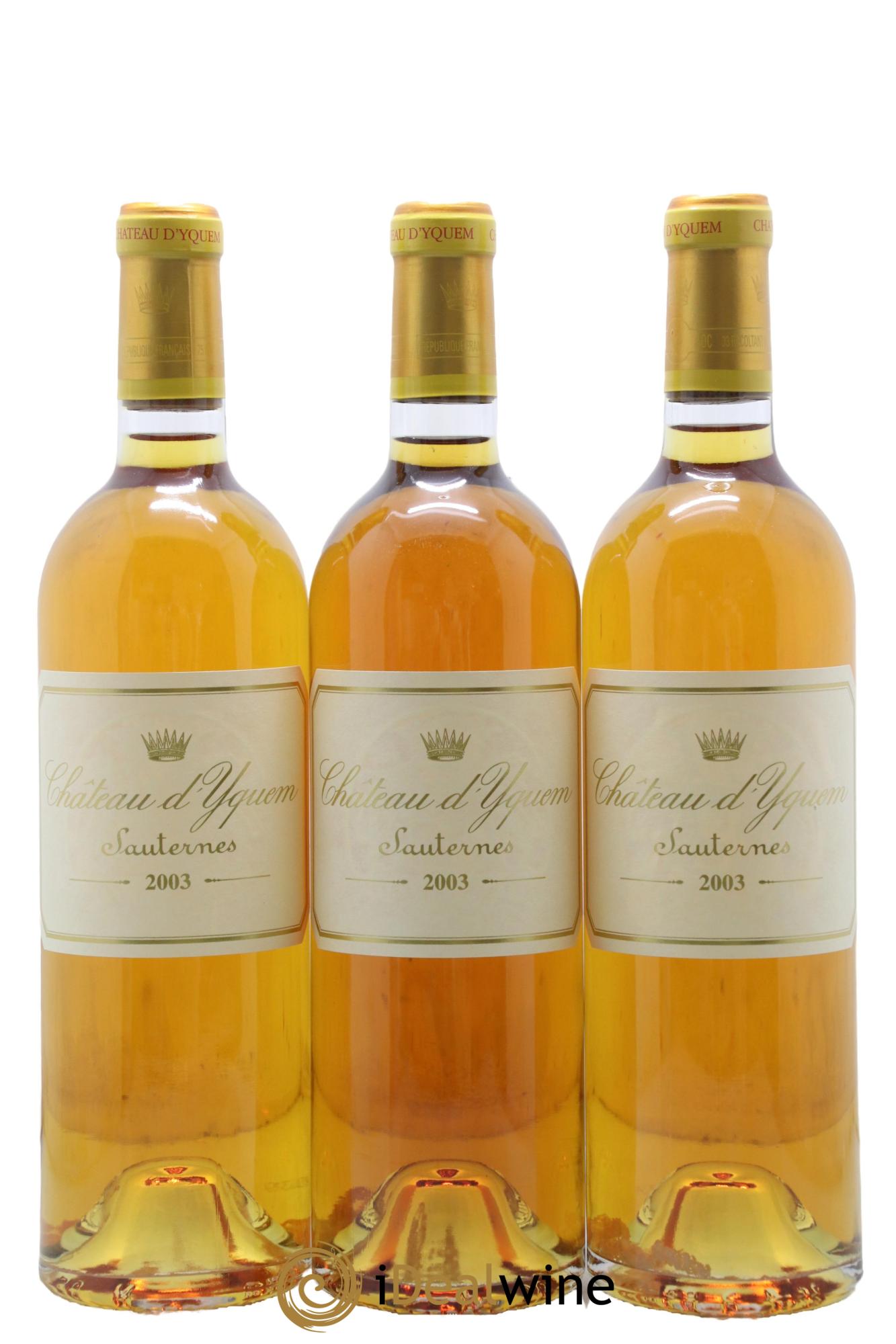 Château d' Yquem 1er Cru Classé Supérieur 2003 - Posten von 6 Flaschen - 3