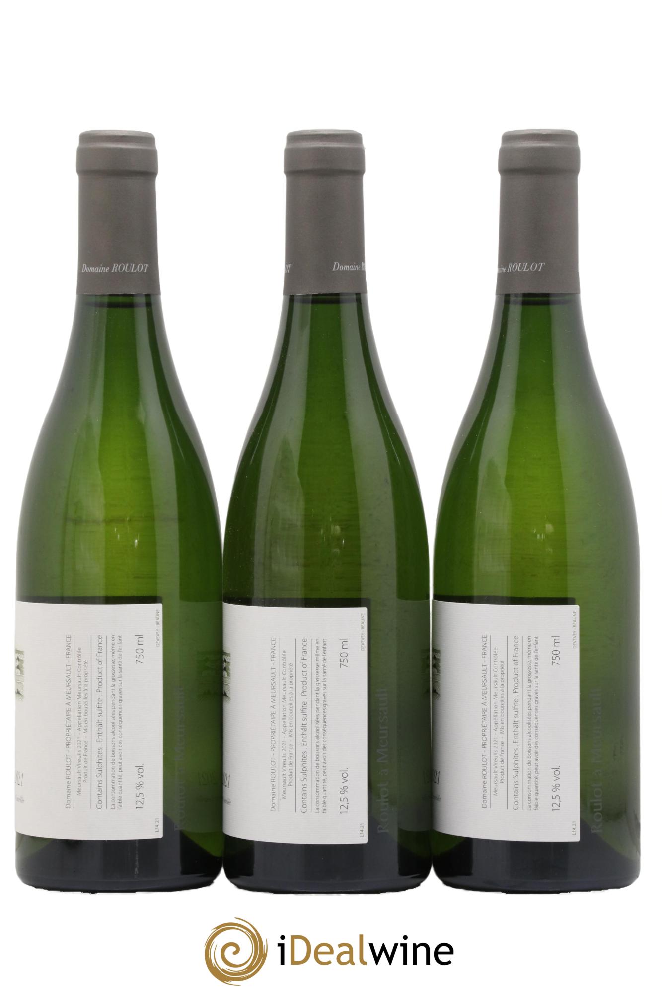 Meursault Les Vireuils Roulot (Domaine) 2021 - Lot de 3 bouteilles - 1