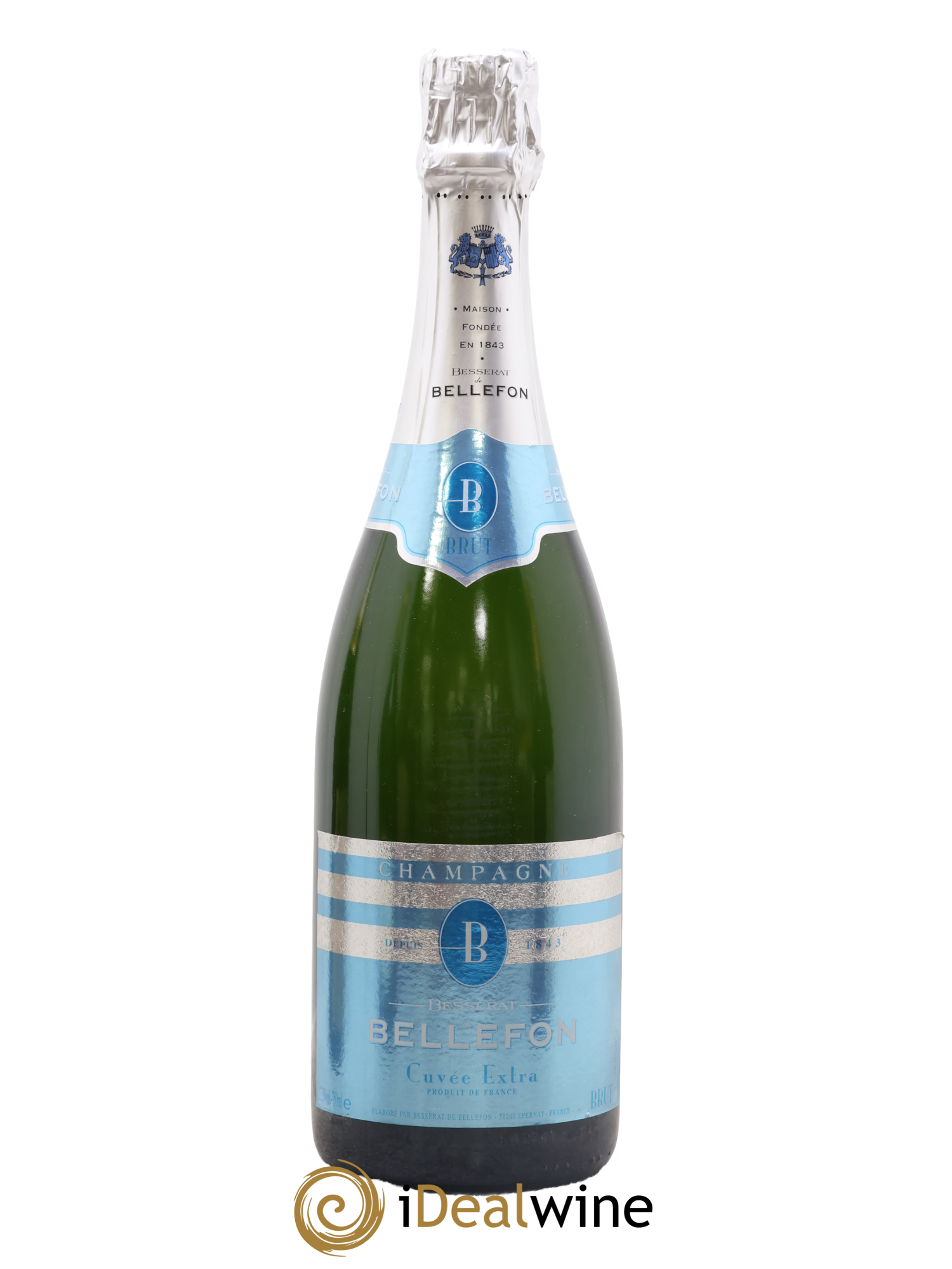 Champagne Brut Réserve Cuvée Extra Besserat de Bellefon - Lot de 1 bouteille - 0