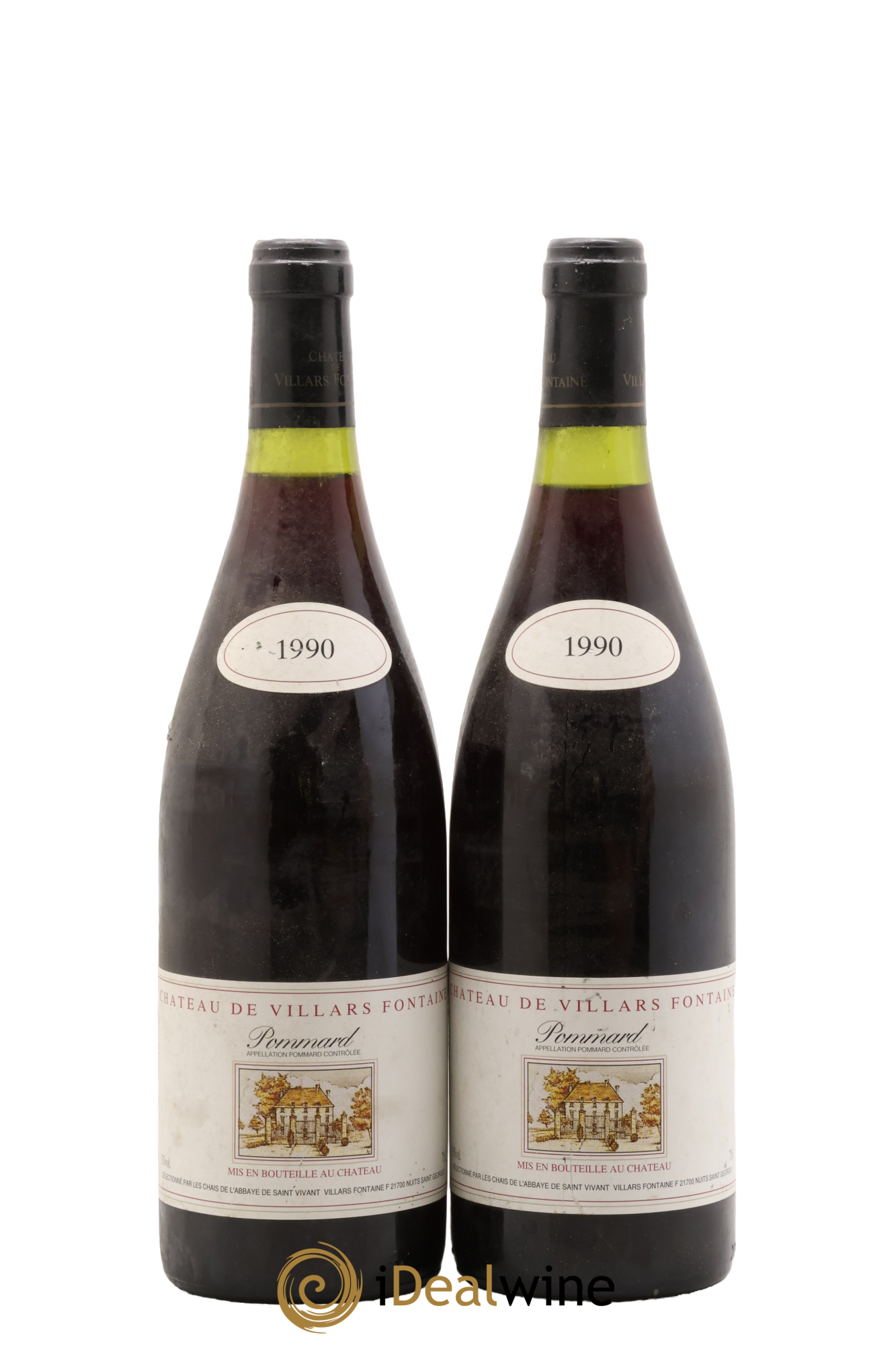 Pommard Château Villars Fontaine 1990 - Lot de 2 bouteilles - 0
