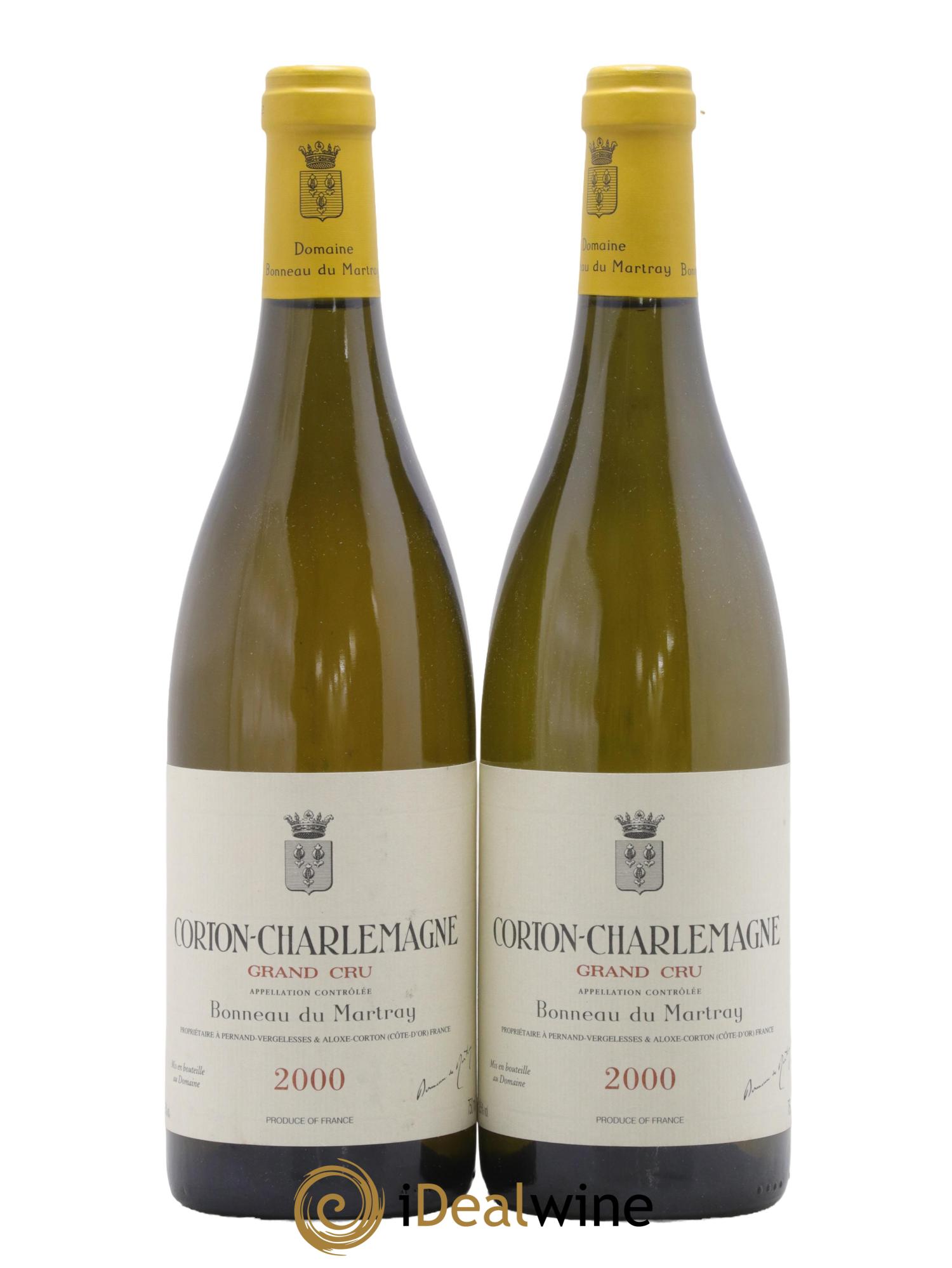 Corton-Charlemagne Grand Cru Bonneau du Martray (Domaine) 2000 - Lot de 2 bouteilles - 0