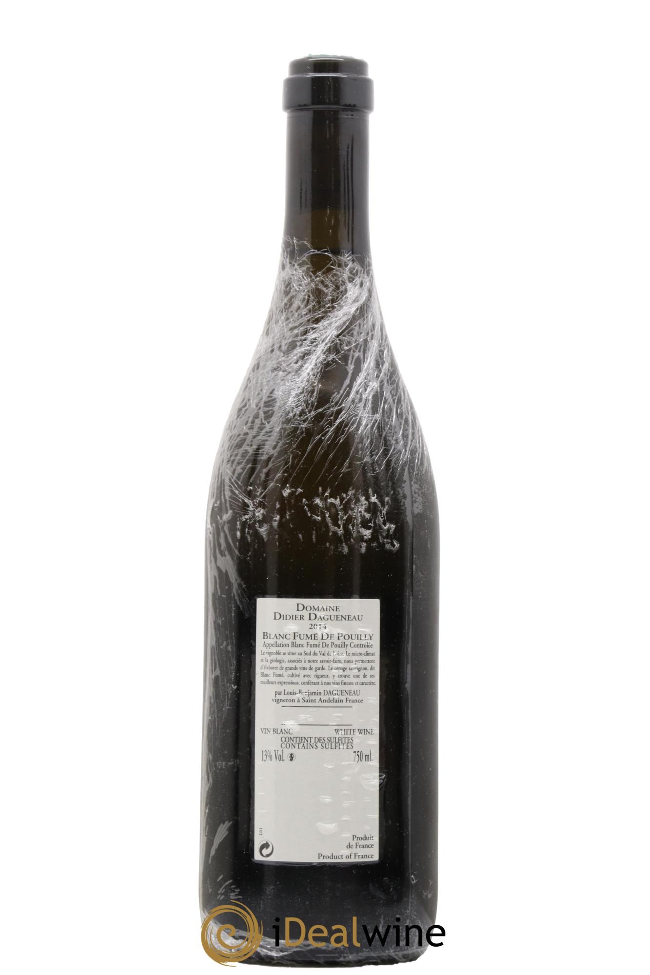 Pouilly-Fumé Buisson Renard Dagueneau (Domaine Didier - Louis-Benjamin) 2014 - Lot de 1 bouteille - 1