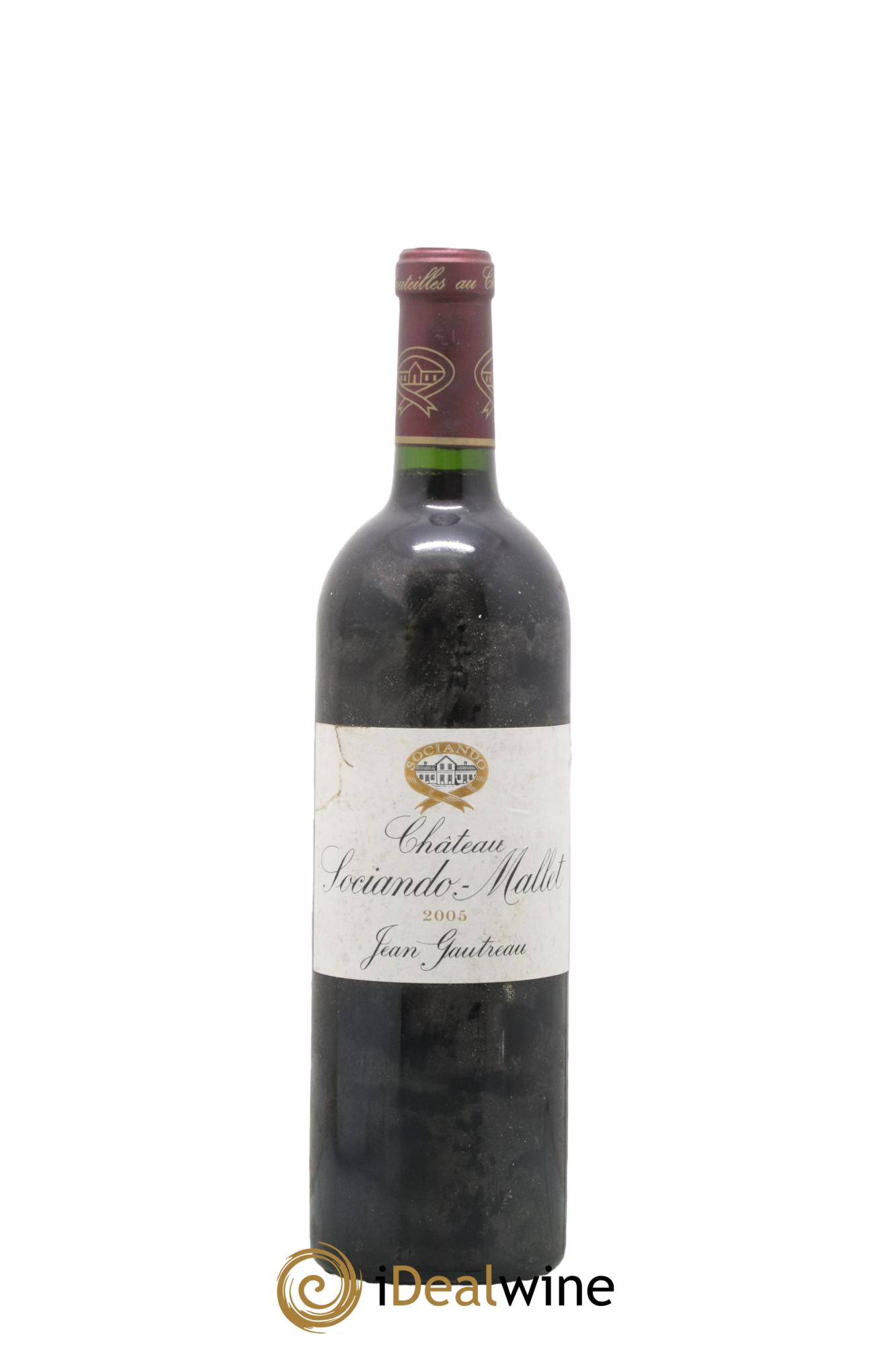 Château Sociando Mallet 2005 - Lot de 1 bouteille - 0