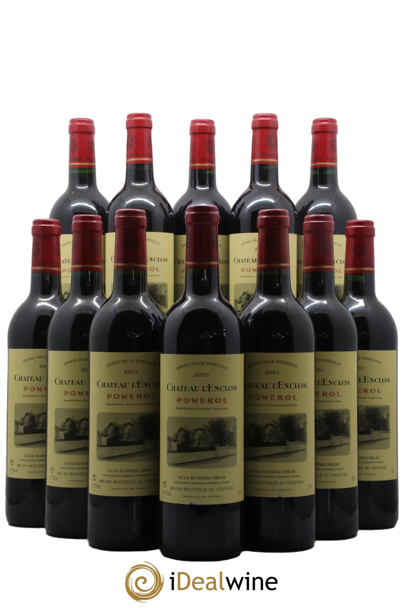 Château l' Enclos 2001 - Lotto di 12 bottiglie - 0