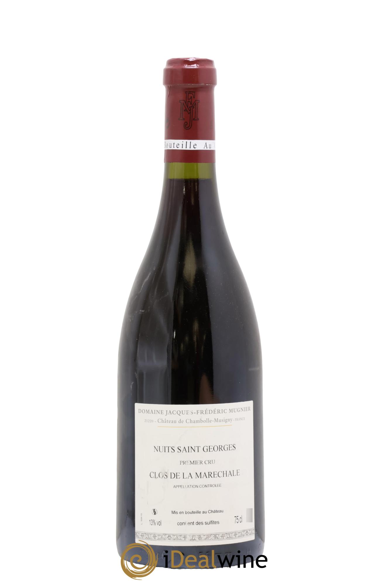 Nuits-Saint-Georges 1er Cru Clos de La Maréchale Jacques-Frédéric Mugnier 2010 - Lot de 1 bouteille - 1