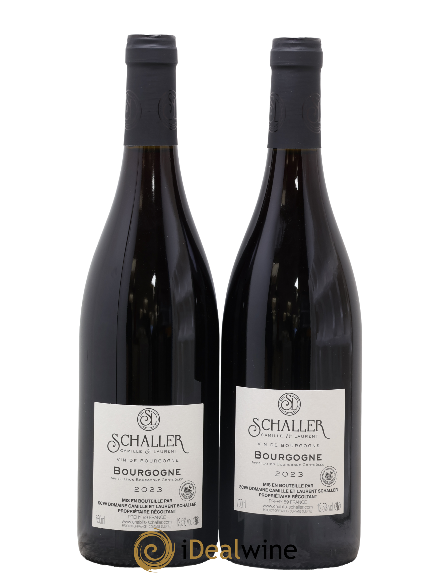 Bourgogne Pinot Noir Camille & Laurent Schaller 2023 - Lotto di 2 bottiglie - 1