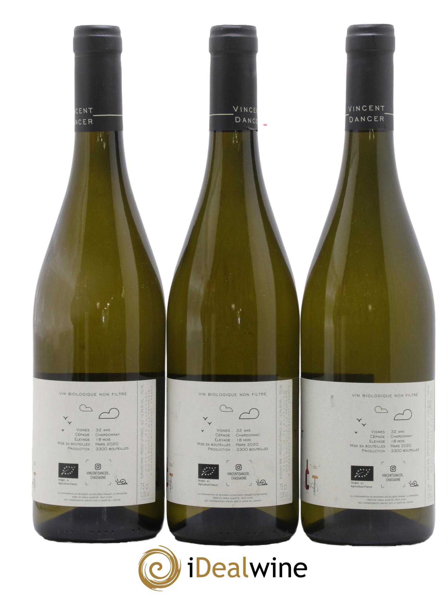 Meursault Les Corbins Vincent Dancer 2018 - Lotto di 3 bottiglie - 1