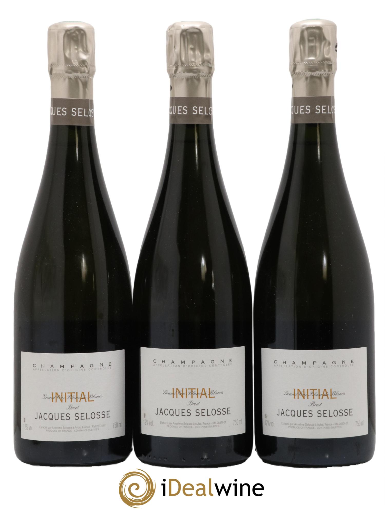 Initial Brut Jacques Selosse - Lot de 3 bouteilles - 0