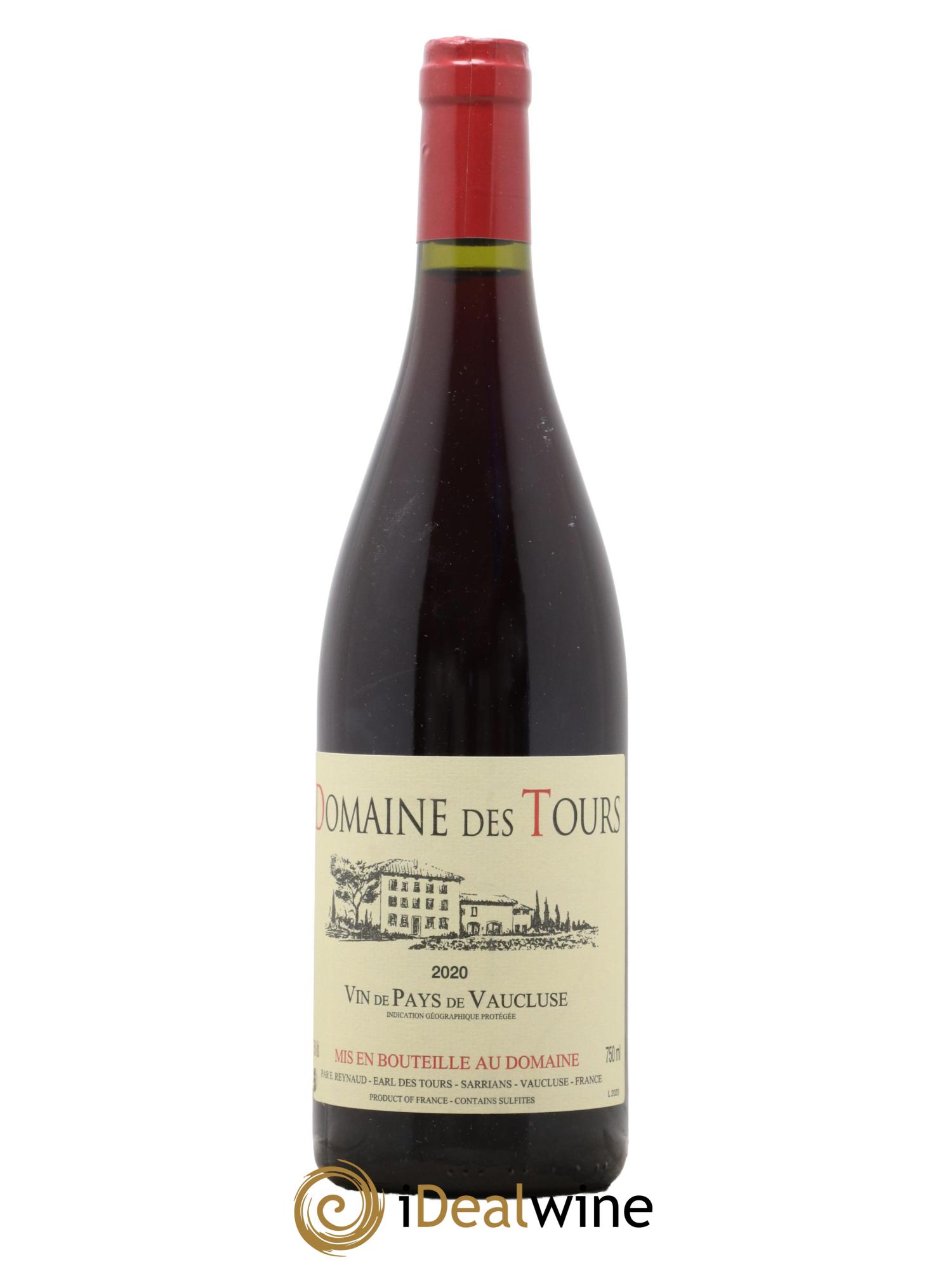 Vaucluse (Vin de Pays de Vaucluse) Domaine des Tours Emmanuel Reynaud 2020 - Lot de 1 bouteille - 0