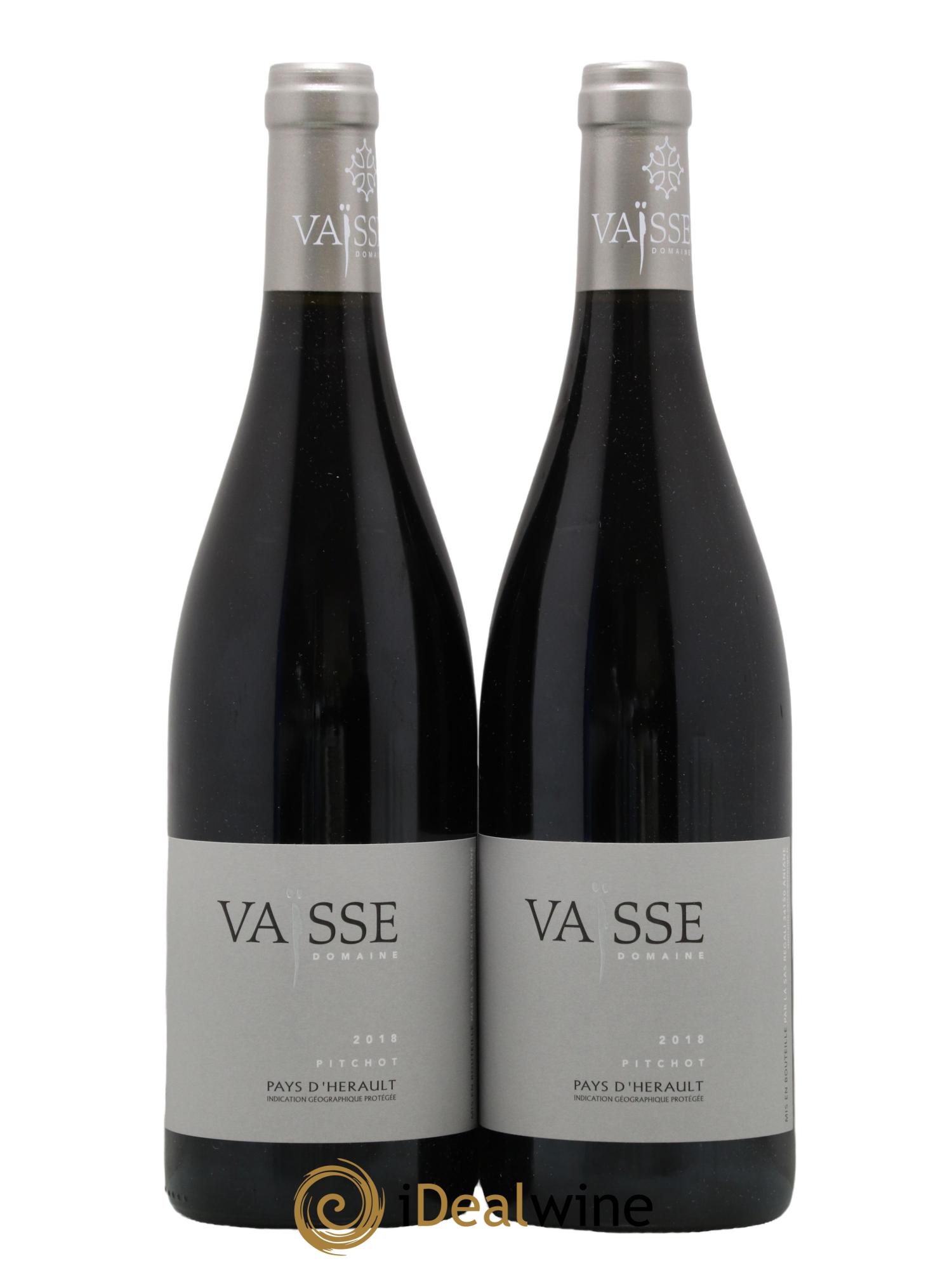 Pays d'Hérault Pitchot Vaisse (Domaine) 2018 - Lot de 2 bouteilles - 0