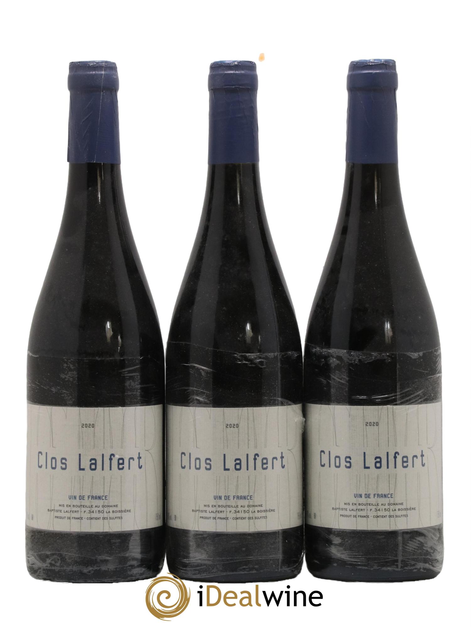 Vin de France Clos Lalfert 2020 - Lot de 3 bouteilles - 0