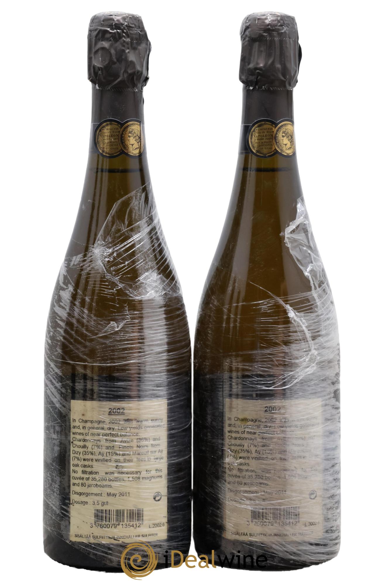 Millésimé Jacquesson 2002 - Lot de 2 bouteilles - 1