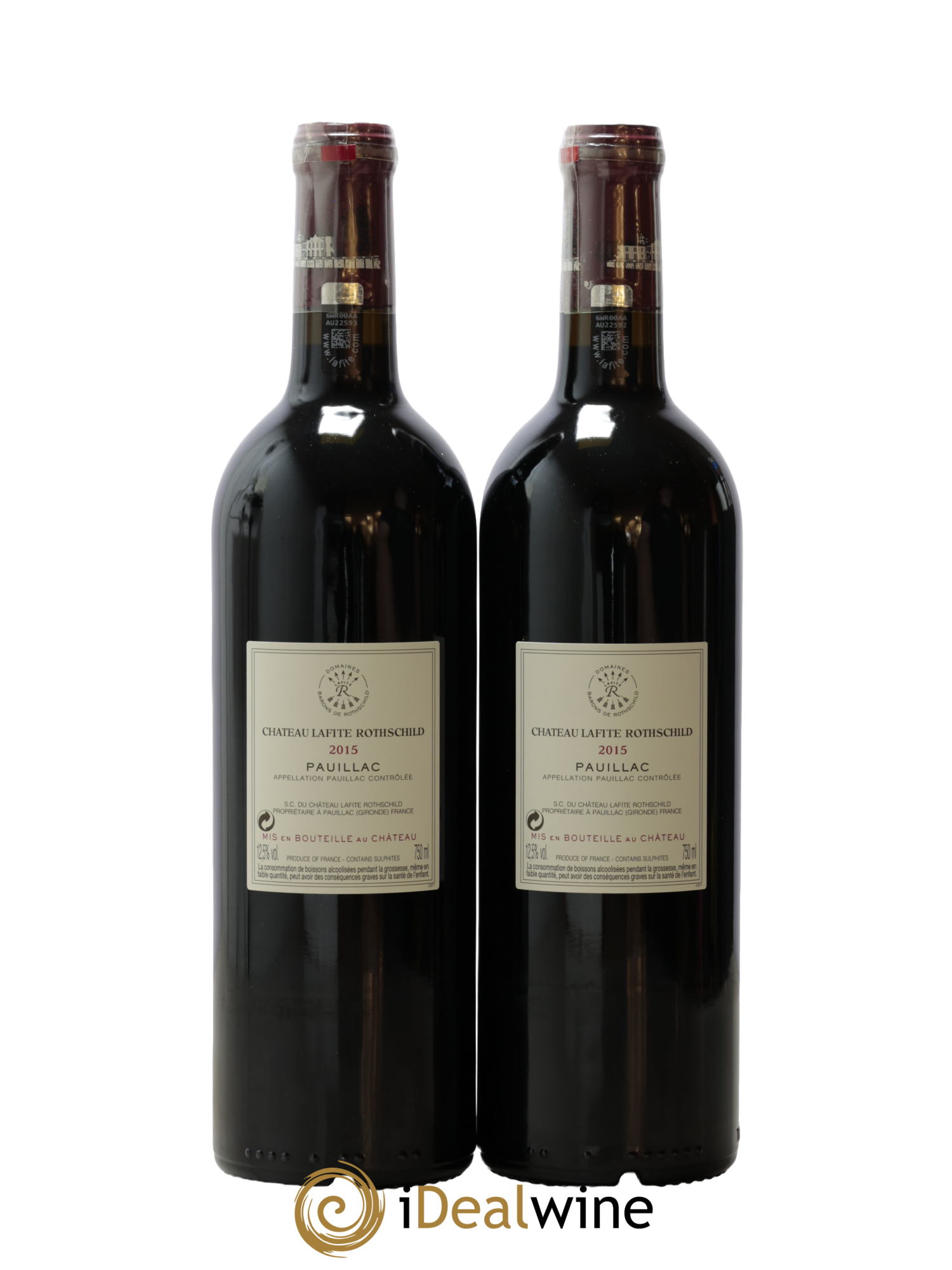 Château Lafite Rothschild 1er Grand Cru Classé 2015 - Lot de 2 bouteilles - 1