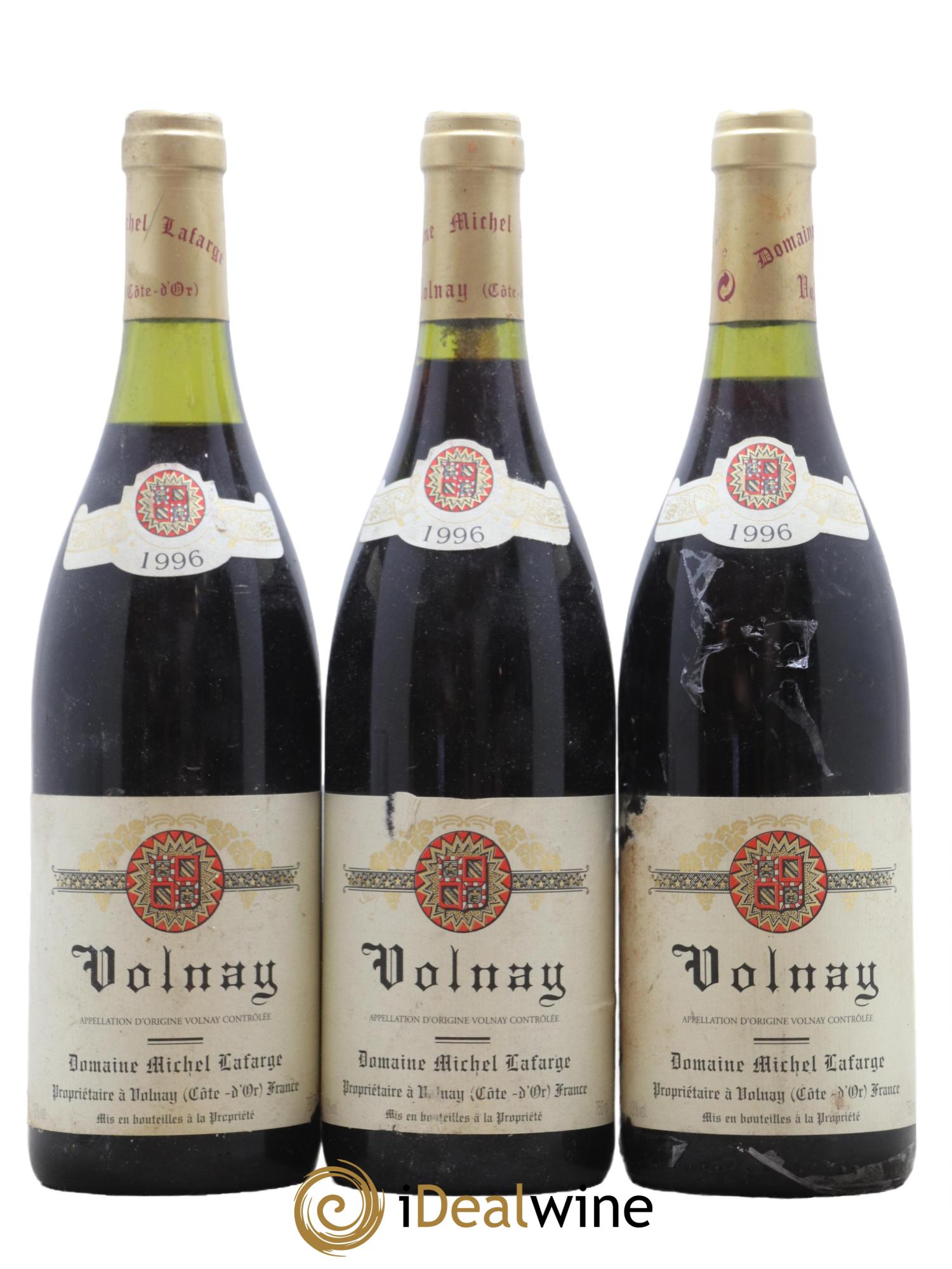 Volnay Lafarge (Domaine) 1996 - Lot de 3 bouteilles - 0