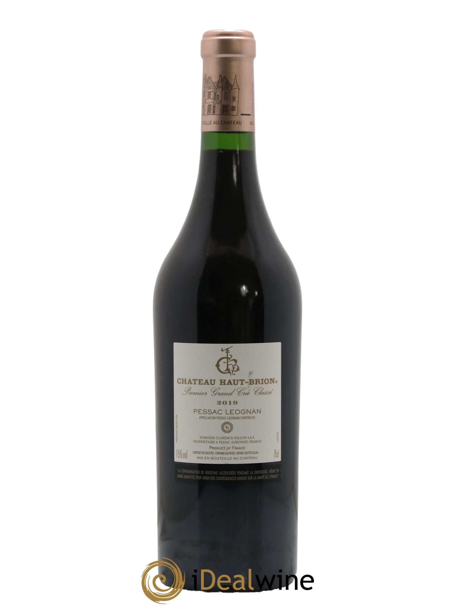 Château Haut Brion 1er Grand Cru Classé 2019 - Lot de 1 bouteille - 1