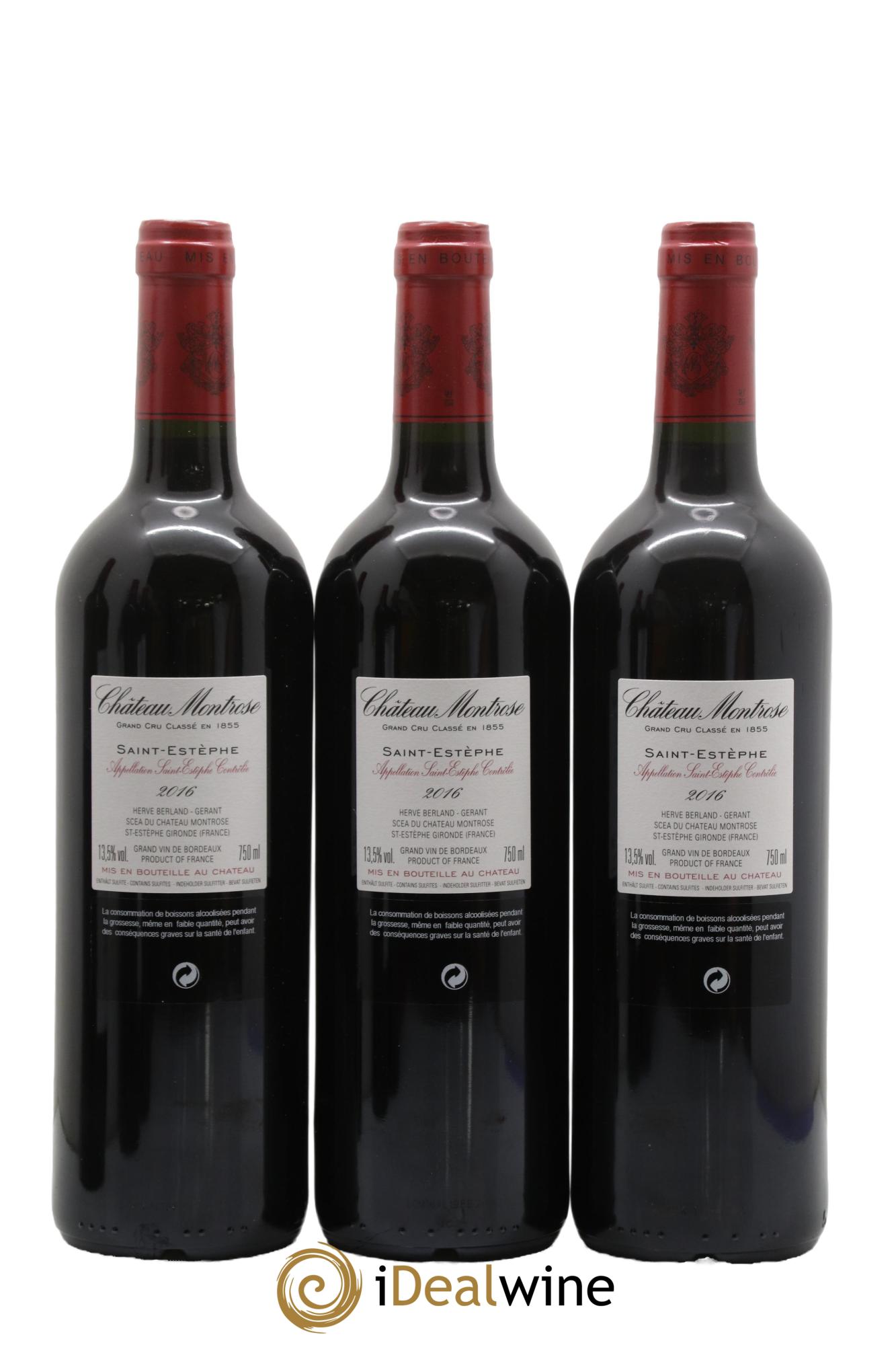 Château Montrose 2ème Grand Cru Classé 2016 - Lot de 6 bouteilles - 2