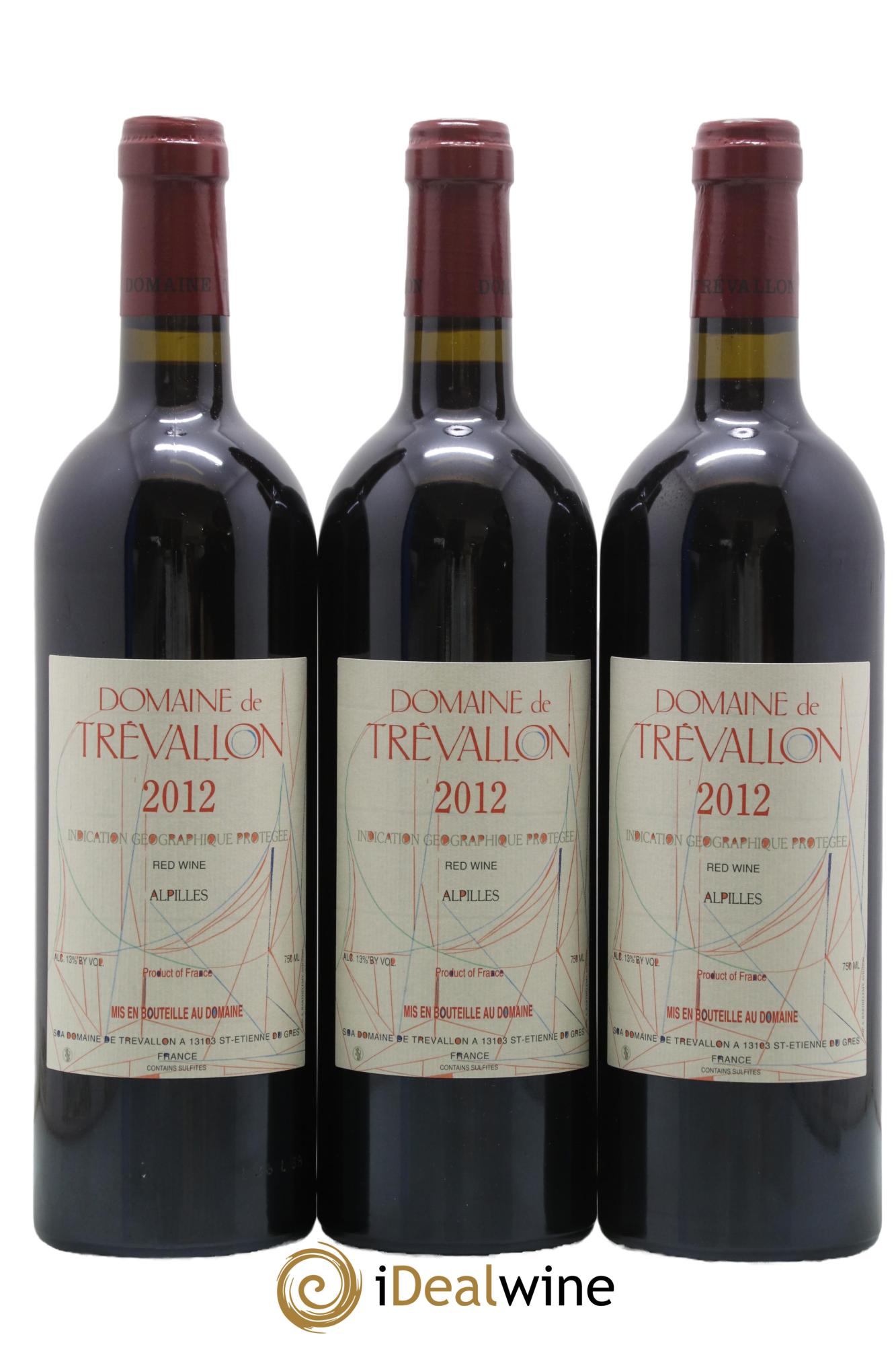 Alpilles Trévallon (Domaine de) Eloi Dürrbach 2012 - Lot de 3 bouteilles - 0