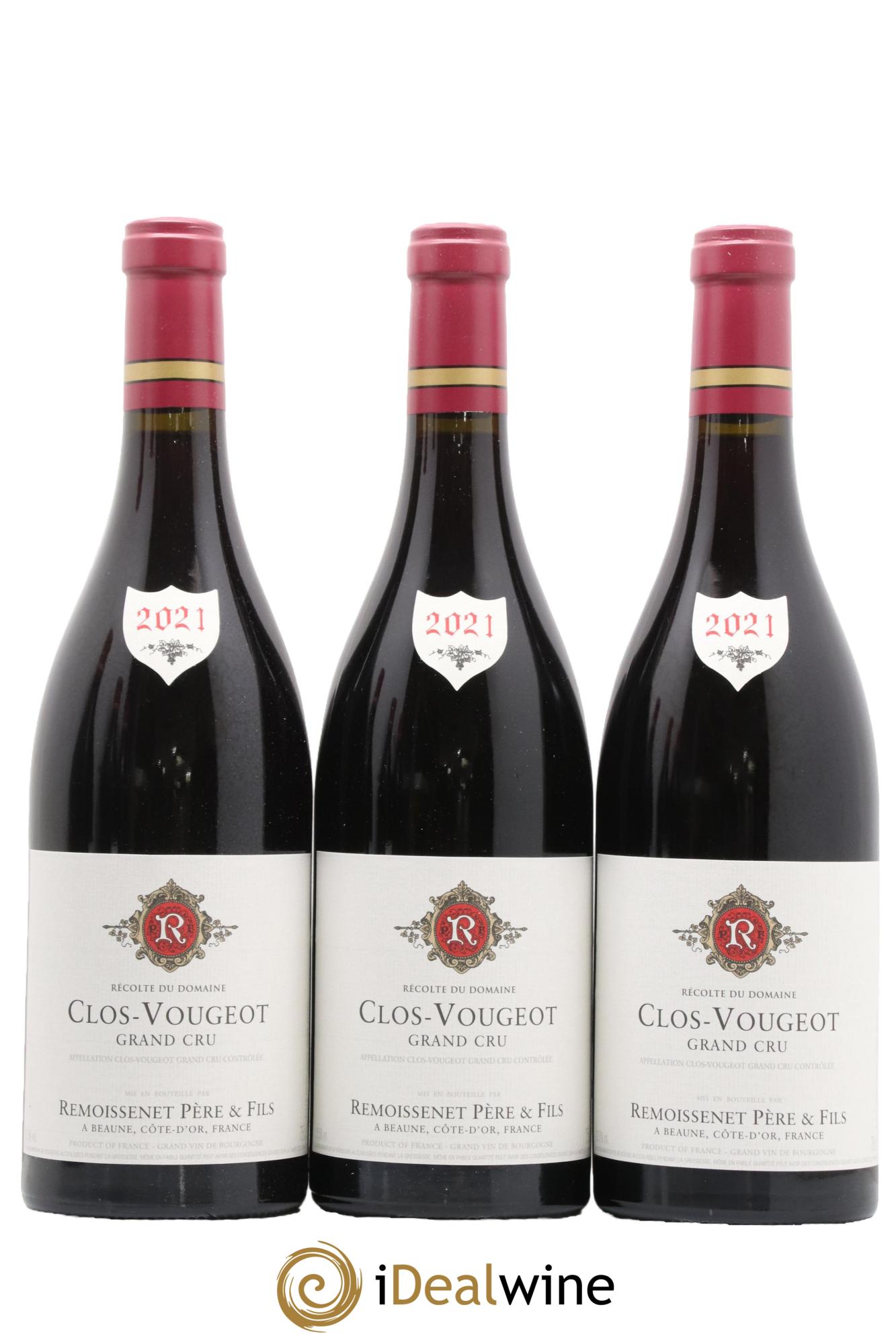 Clos-Vougeot Grand Cru Remoissenet Père et Fils 2021 - Lotto di 6 bottiglie - 1