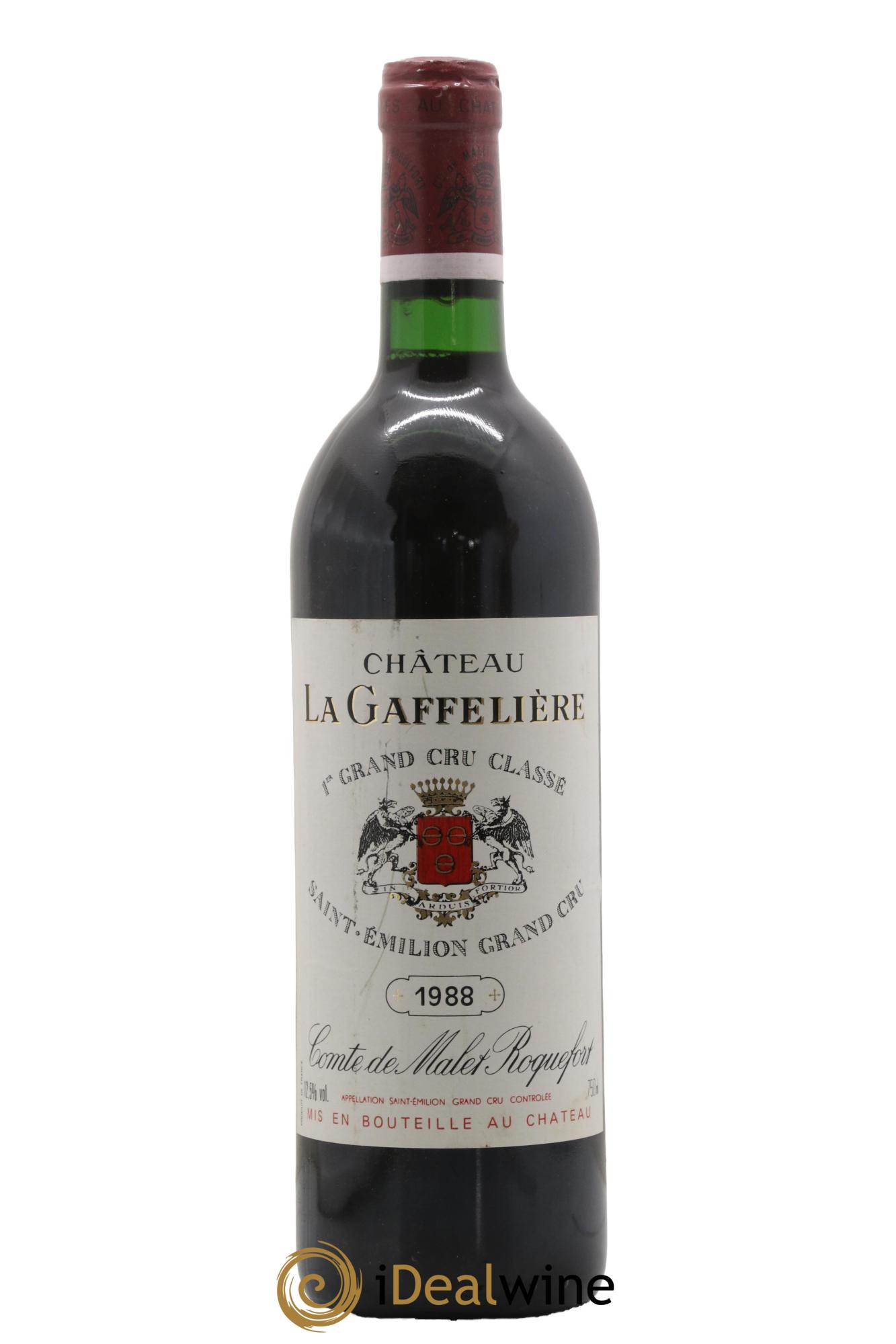 Château la Gaffelière 1er Grand Cru Classé B 1988 - Lot de 1 bouteille - 0
