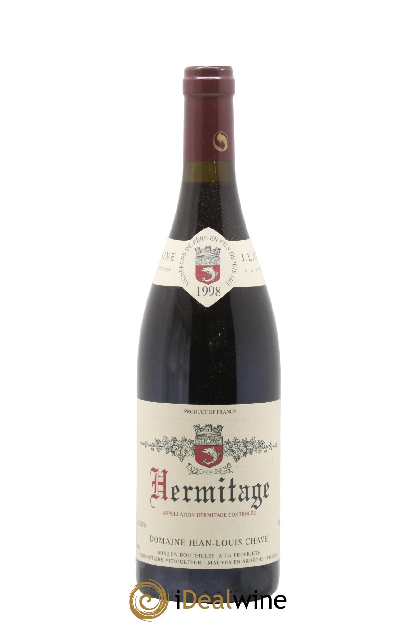 Hermitage Jean-Louis Chave 1998 - Lot of 1 bottle - 0