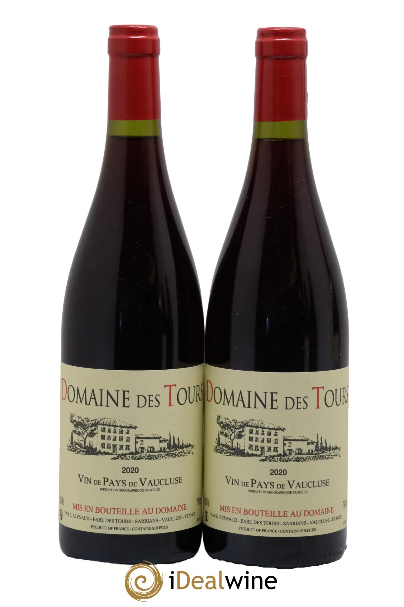 IGP Vaucluse (Vin de Pays de Vaucluse) Domaine des Tours Emmanuel Reynaud 2020 - Lotto di 2 bottiglie - 0