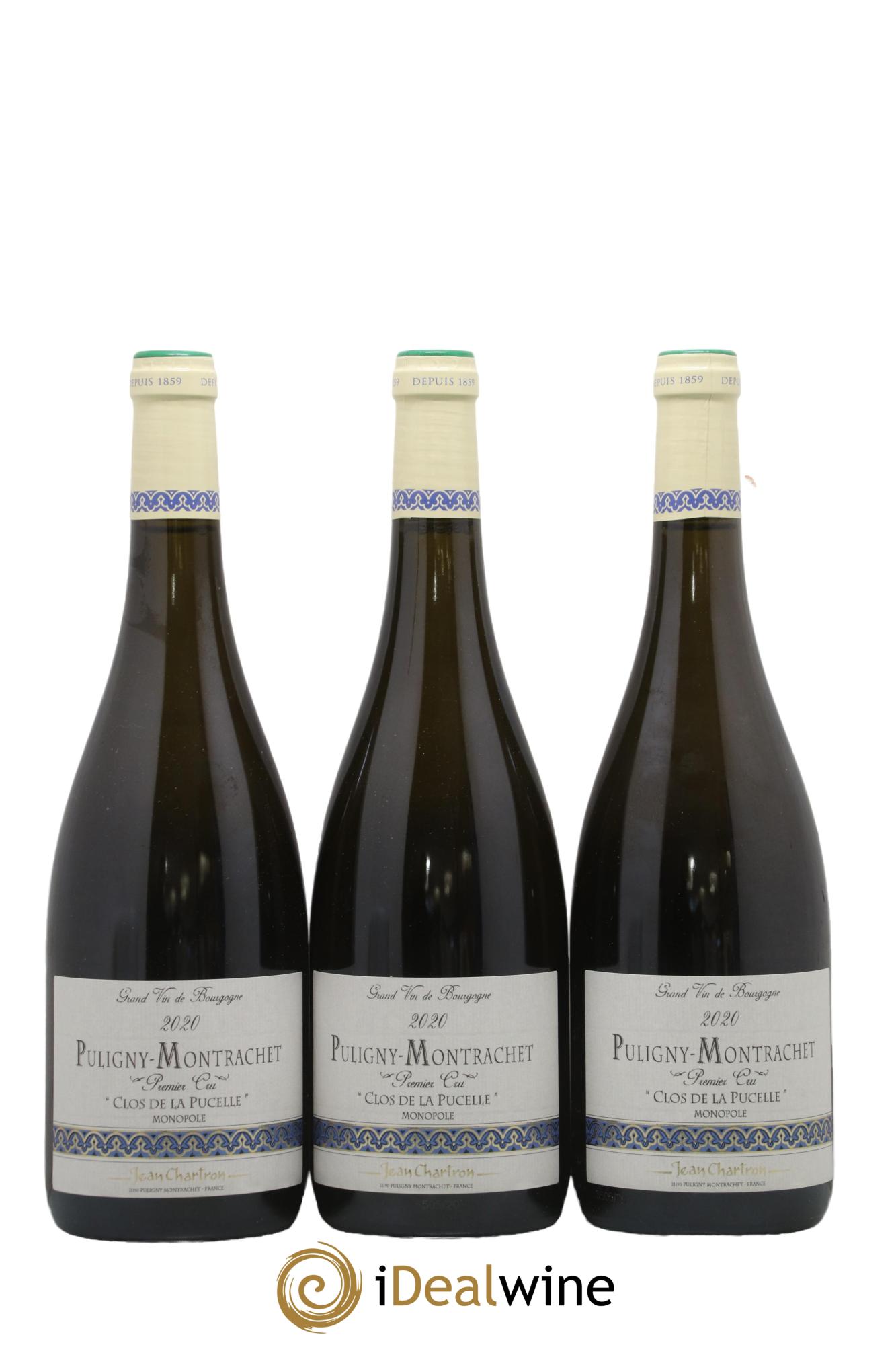 Puligny-Montrachet 1er Cru Clos de la Pucelle Jean Chartron (Domaine) 2020 - Lot de 3 bouteilles - 0