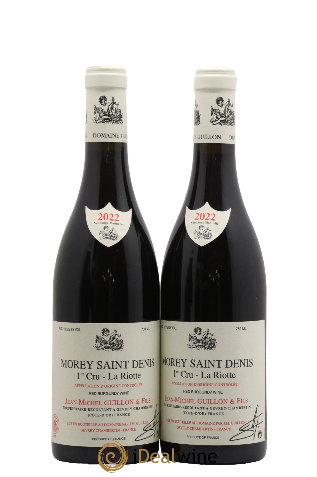 Morey Saint-Denis 1er Cru La Riotte Jean-Michel Guillon La Riotte Jean-Michel Guillon & Fils 2022 - Posten von 2 Flaschen - 0