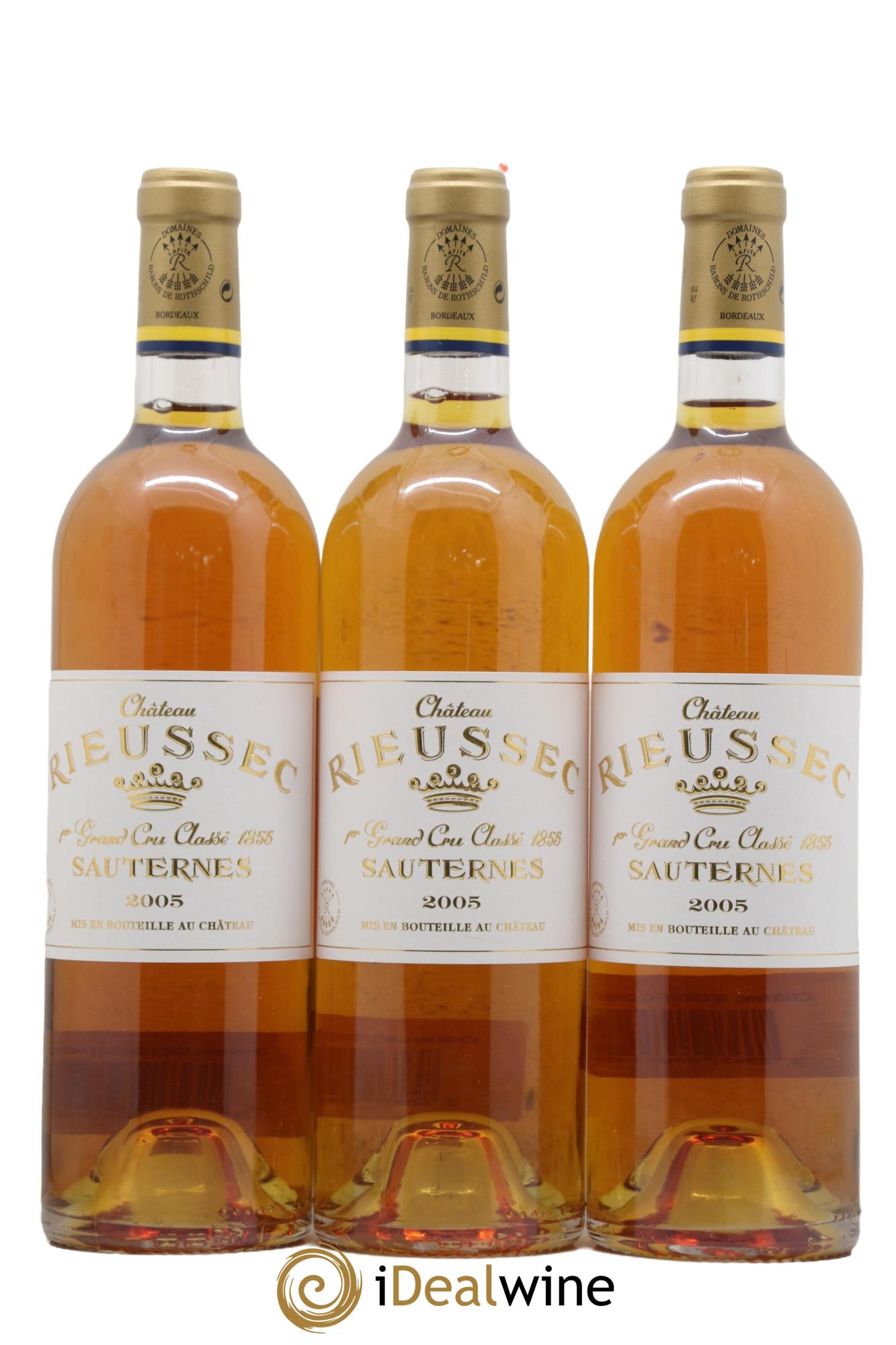 Château Rieussec 1er Grand Cru Classé 2005 - Lotto di 3 bottiglie - 0