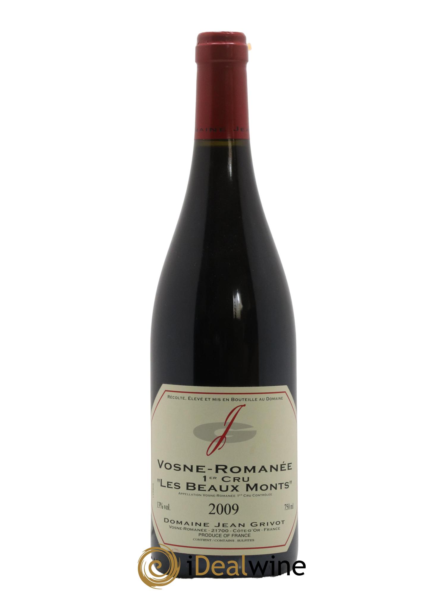 Vosne-Romanée 1er Cru Les Beaux-Monts Jean Grivot 2009 - Lot de 1 bouteille - 0