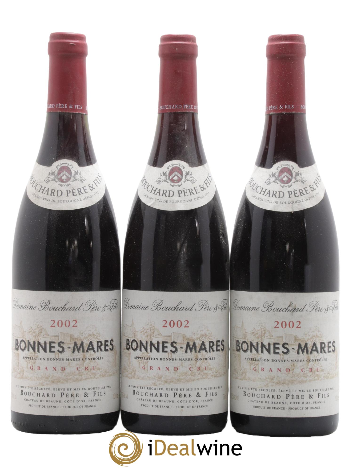 Bonnes-Mares Grand Cru Bouchard Père & Fils 2002 - Lot de 3 bouteilles - 0