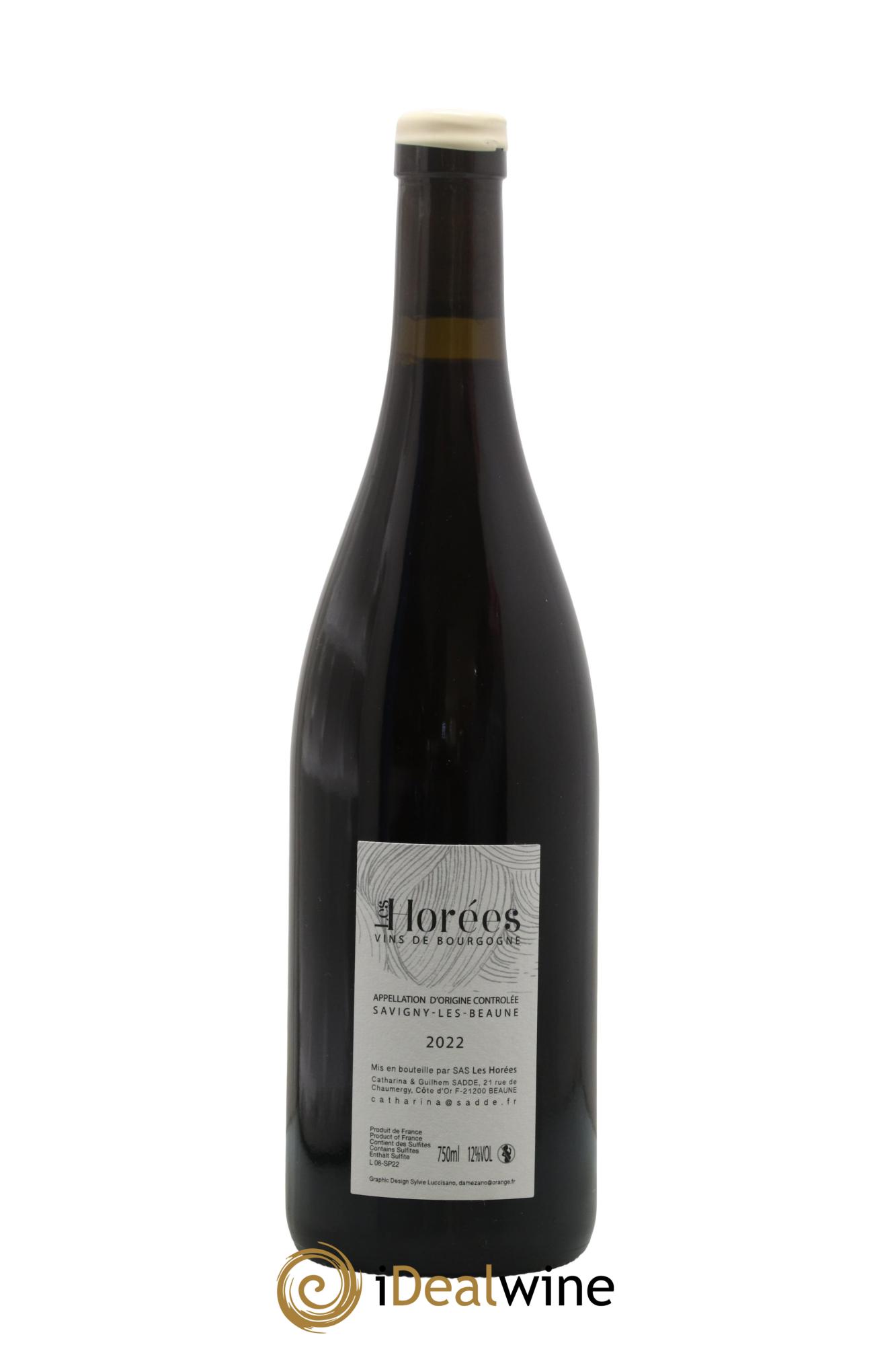 Savigny-lès-Beaune Les Plaisirs et les jours Les Horées 2022 - Lot of 1 bottle - 1