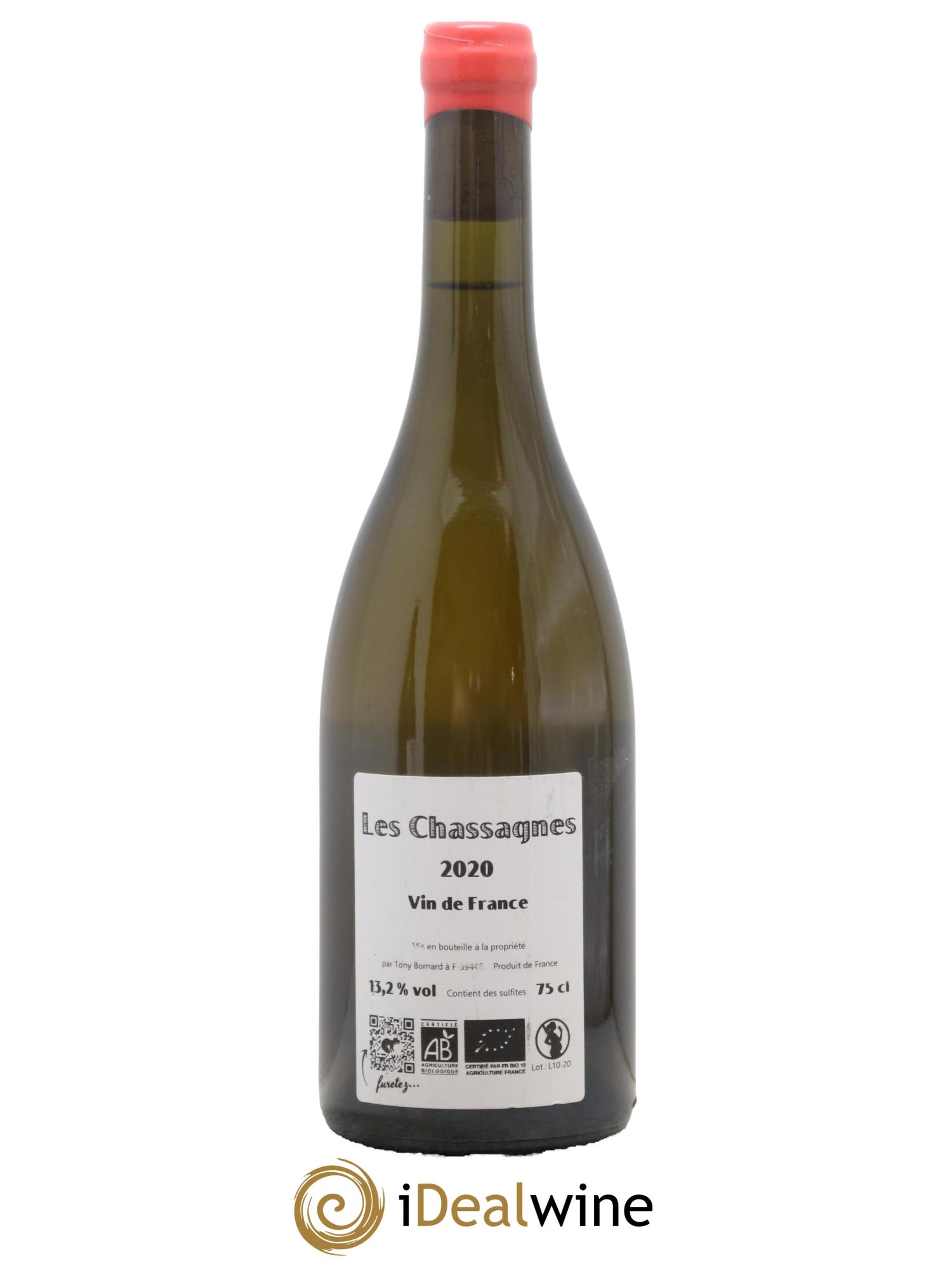 Côtes du Jura Les Chassagnes Savagnin Ouillé Bornard 2020 - Lot de 1 bouteille - 1