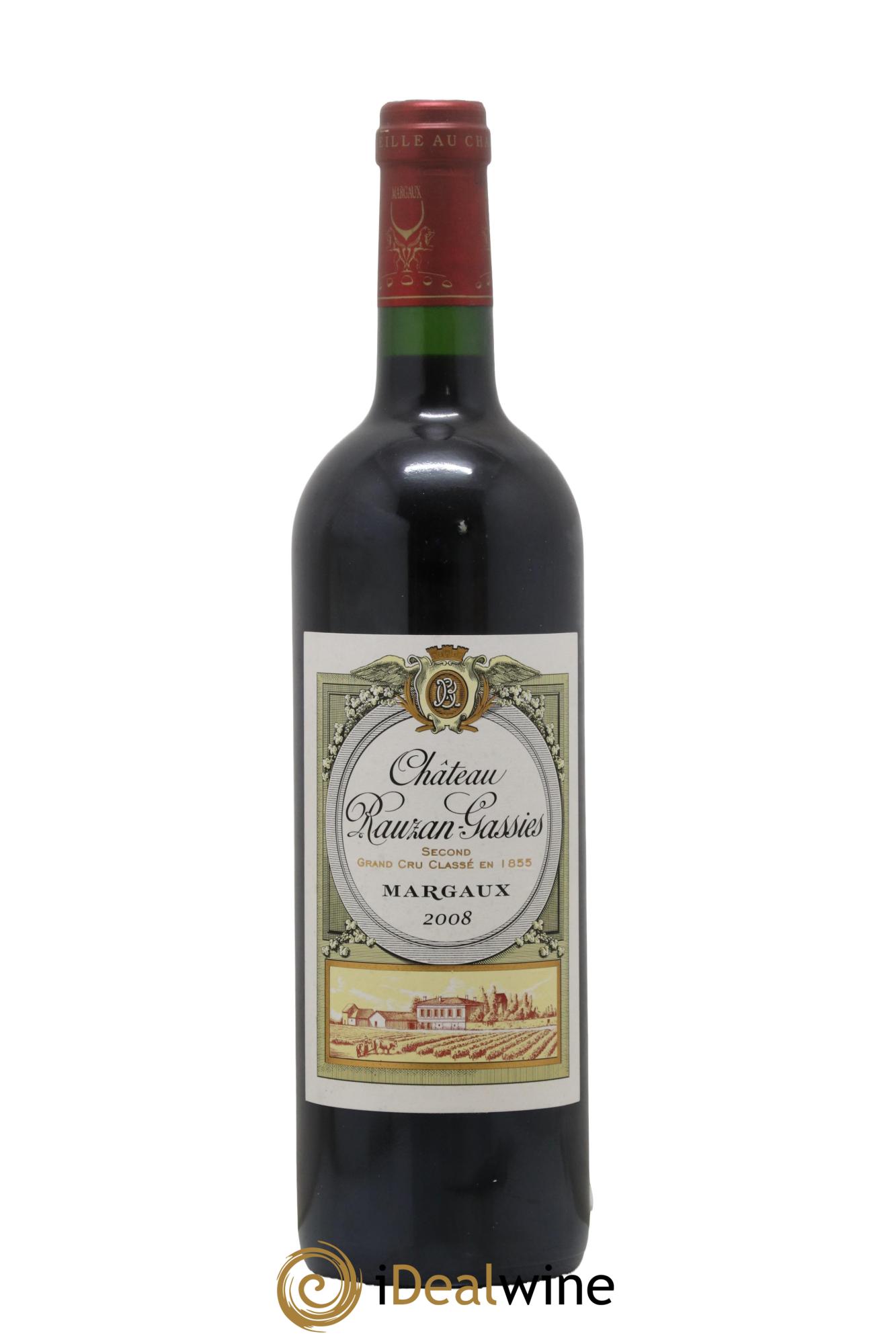 Château Rauzan-Gassies 2ème Grand Cru Classé 2008 - Lot de 1 bouteille - 0