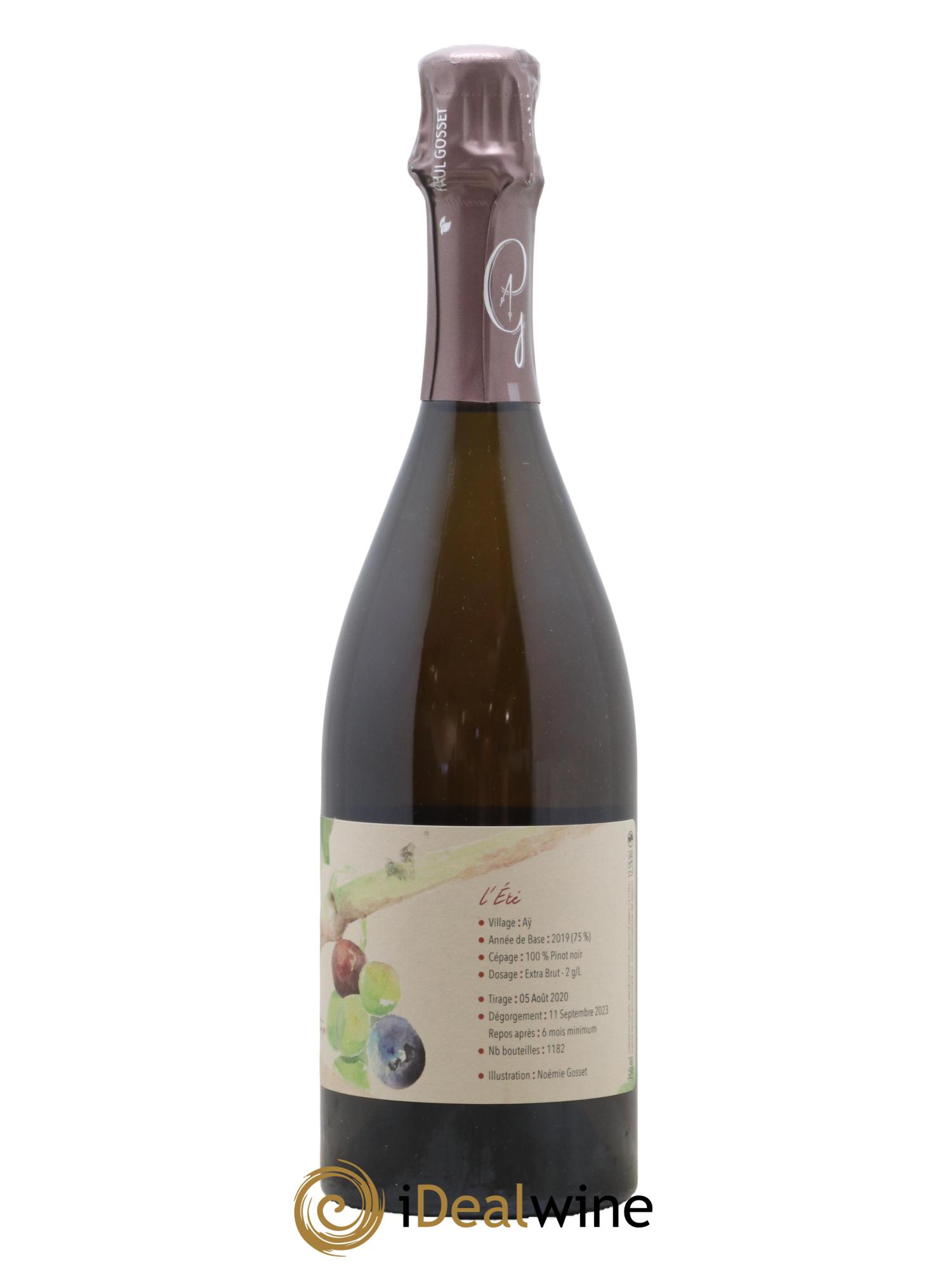 Au Fil du Temps l'Ete Paul Gosset - Lot de 1 bouteille - 1