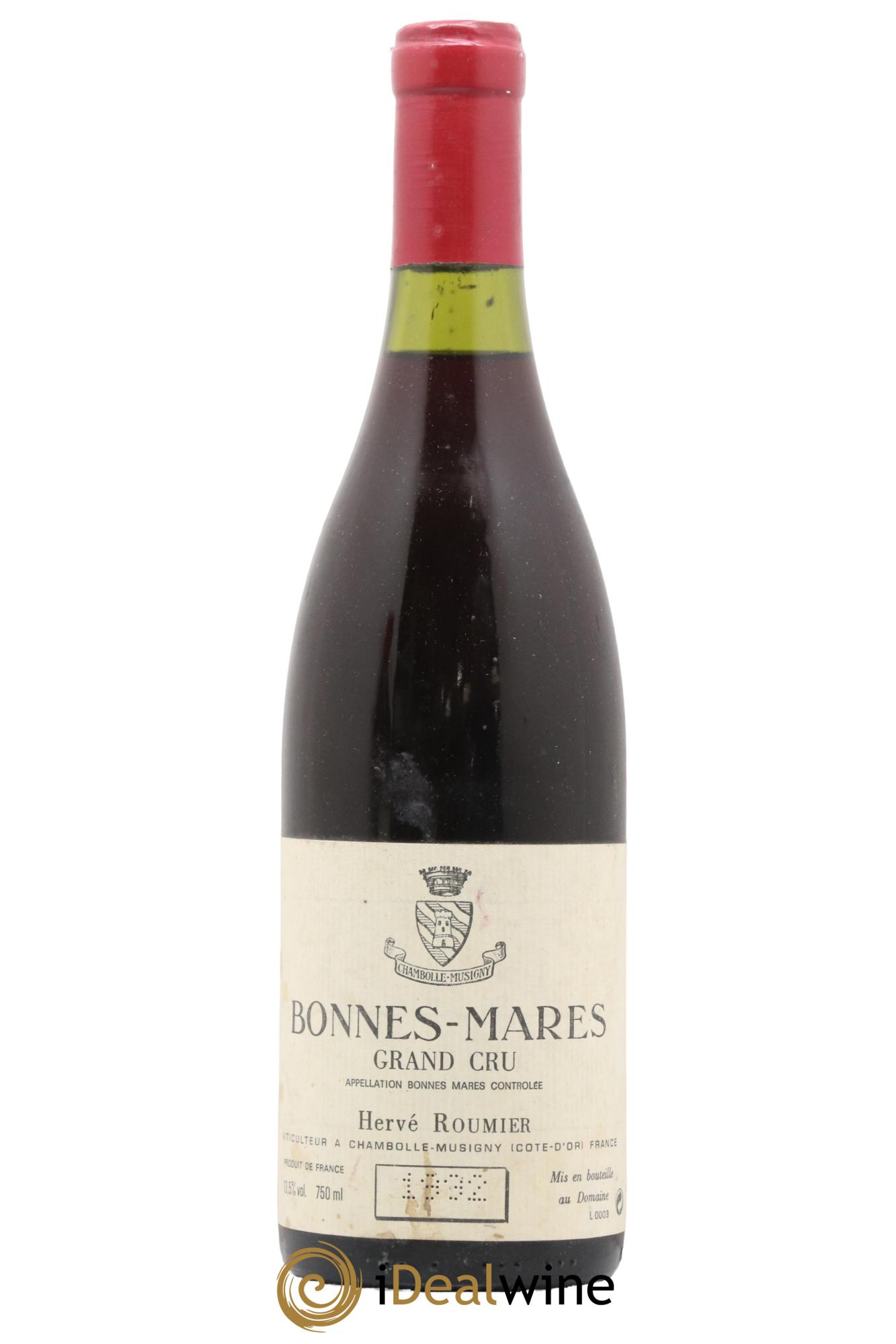 Bonnes-Mares Grand Cru Hervé Roumier 1992 - Posten von 1 Flasche - 0