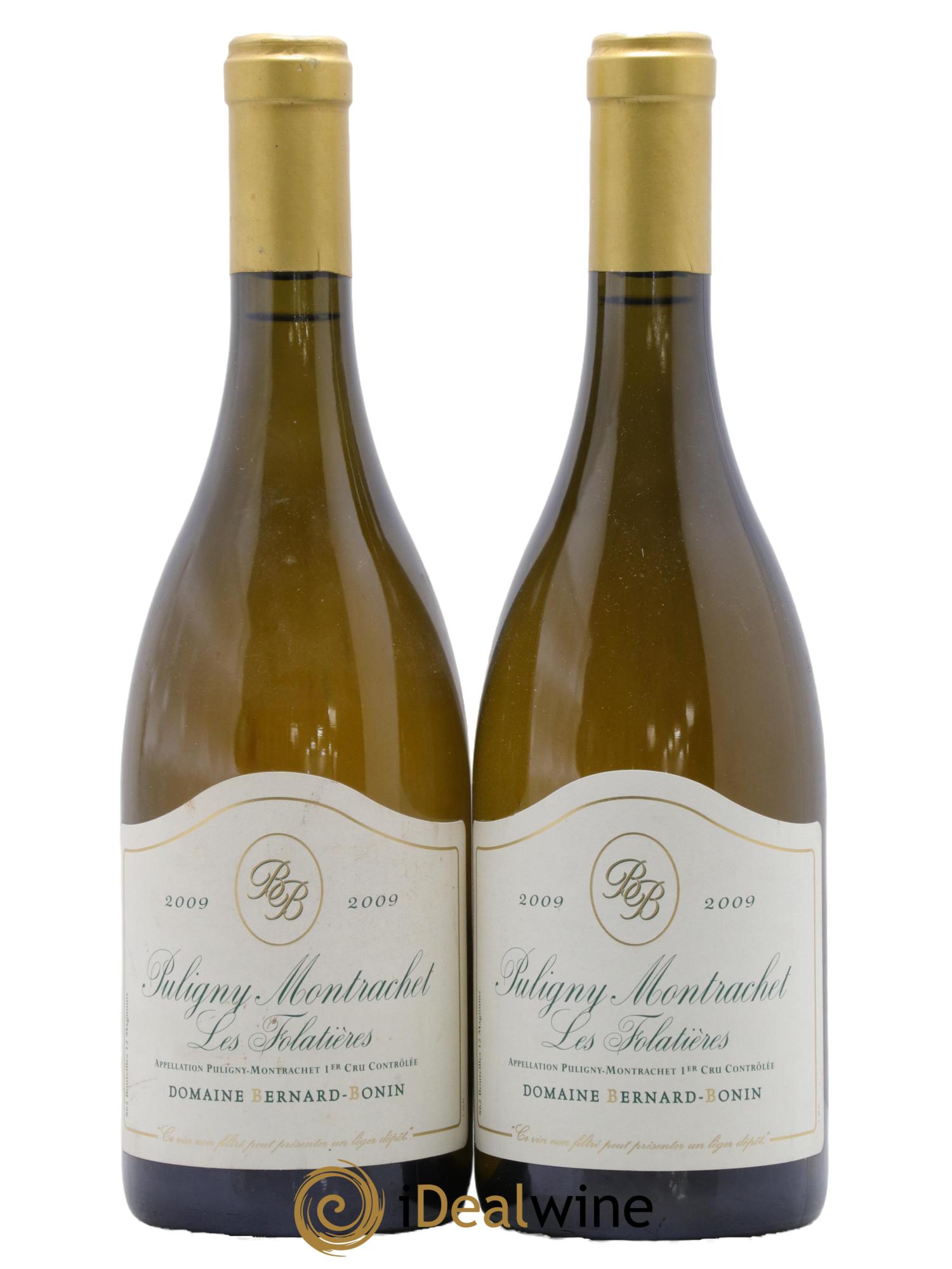 Puligny-Montrachet 1er Cru Les Folatières Bernard Bonin 2009 - Posten von 2 Flaschen - 0