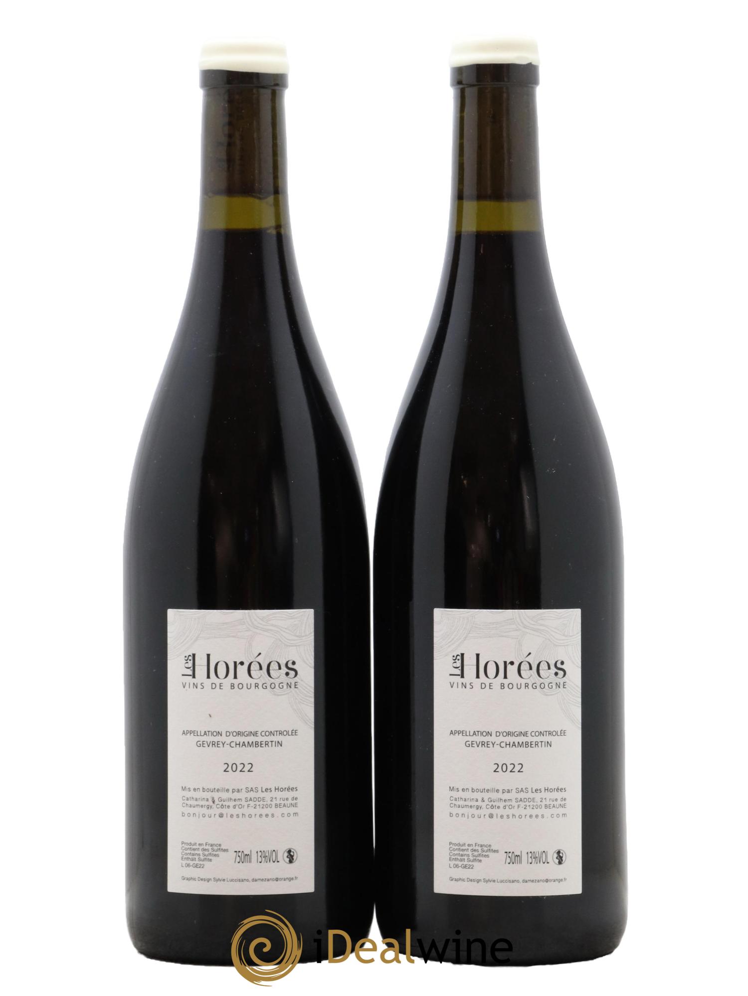 Gevrey-Chambertin En Reniard Les Horées 2022 - Posten von 2 Flaschen - 1
