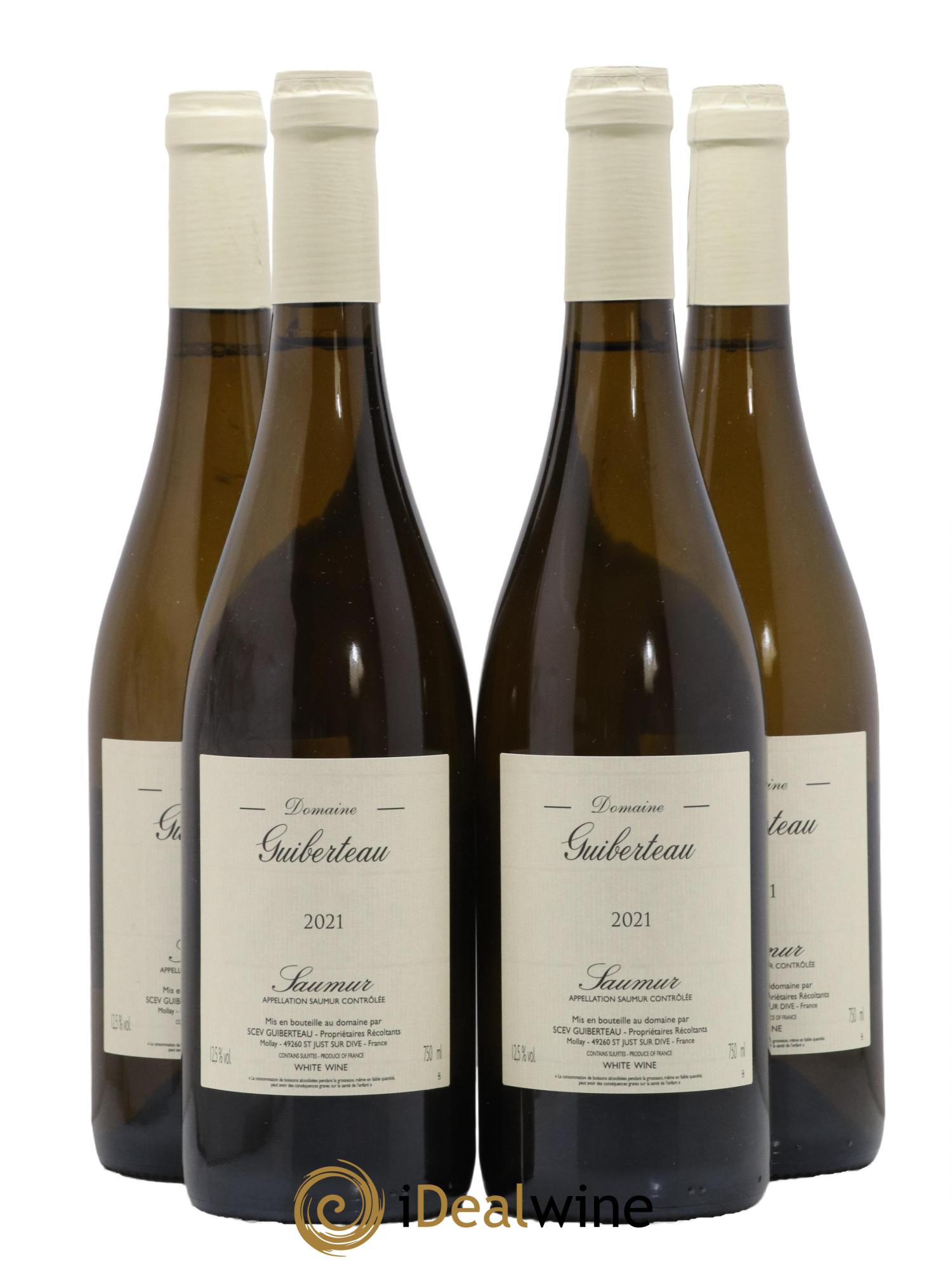 Saumur Domaine Guiberteau 2021 - Lot de 4 bouteilles - 0