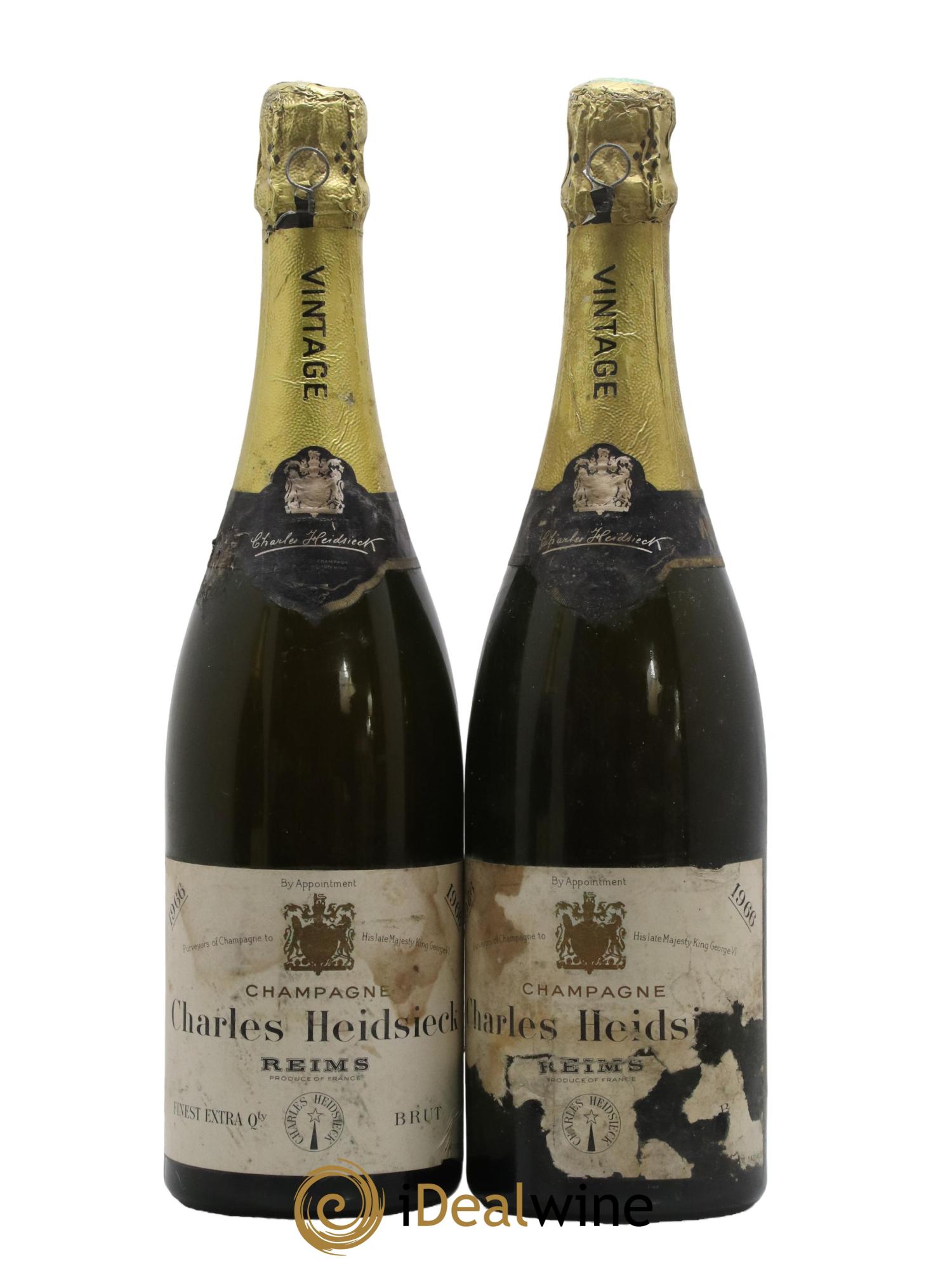 Cuvée Charles Heidsieck Charles Heidsieck 1966 - Lot de 2 bouteilles - 0