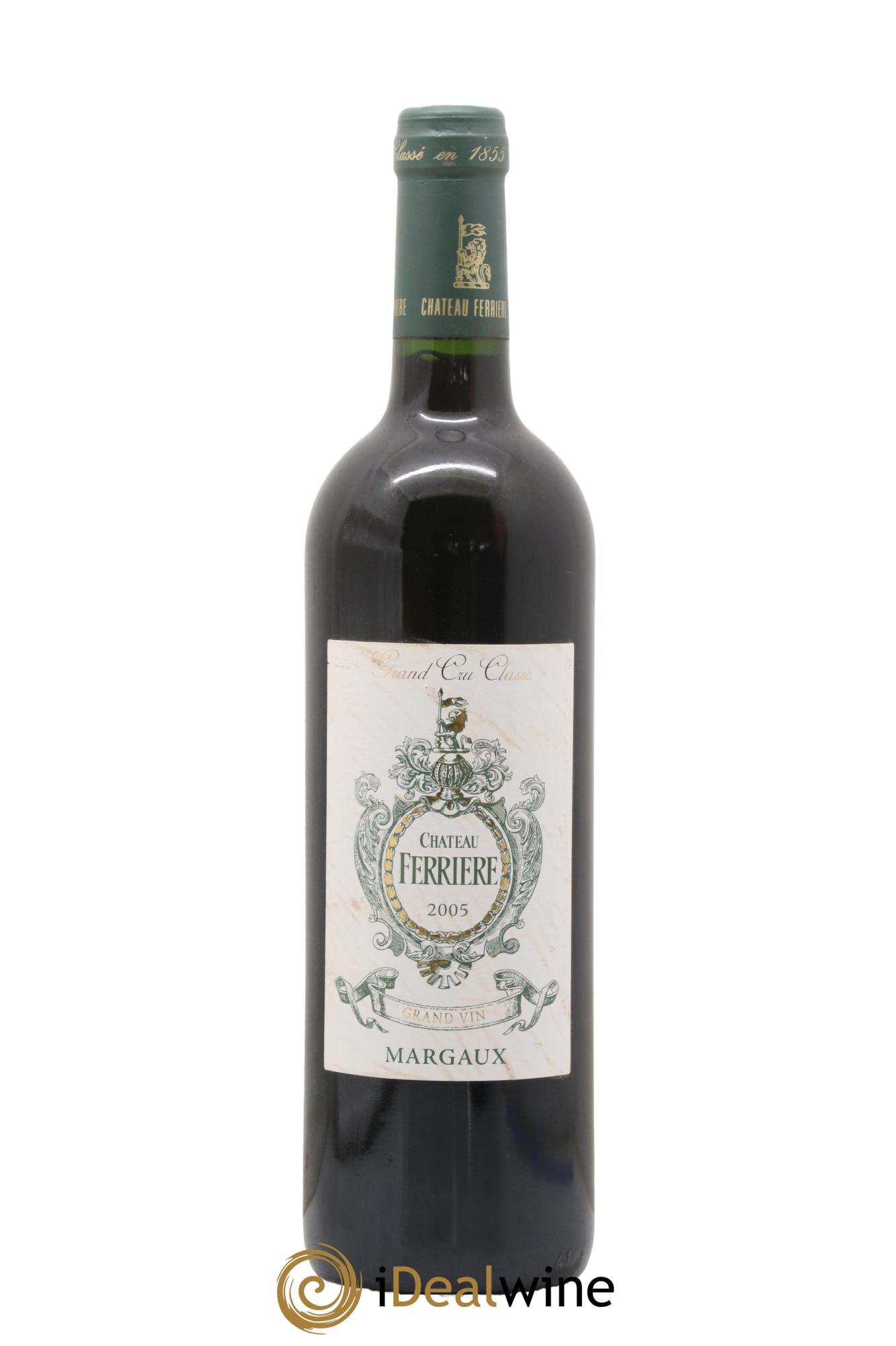 Château Ferrière 3ème Grand Cru Classé 2005 - Lot de 1 bouteille - 0
