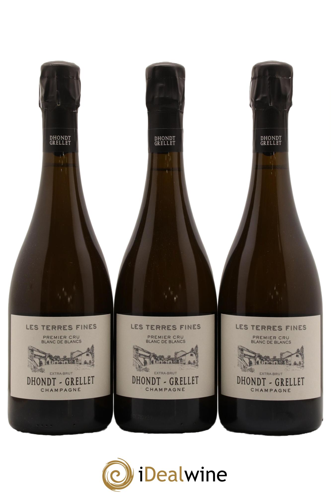 Les Terres Fines Blanc de Blancs Extra-Brut Dhondt Grellet - Lot de 3 bouteilles - 0