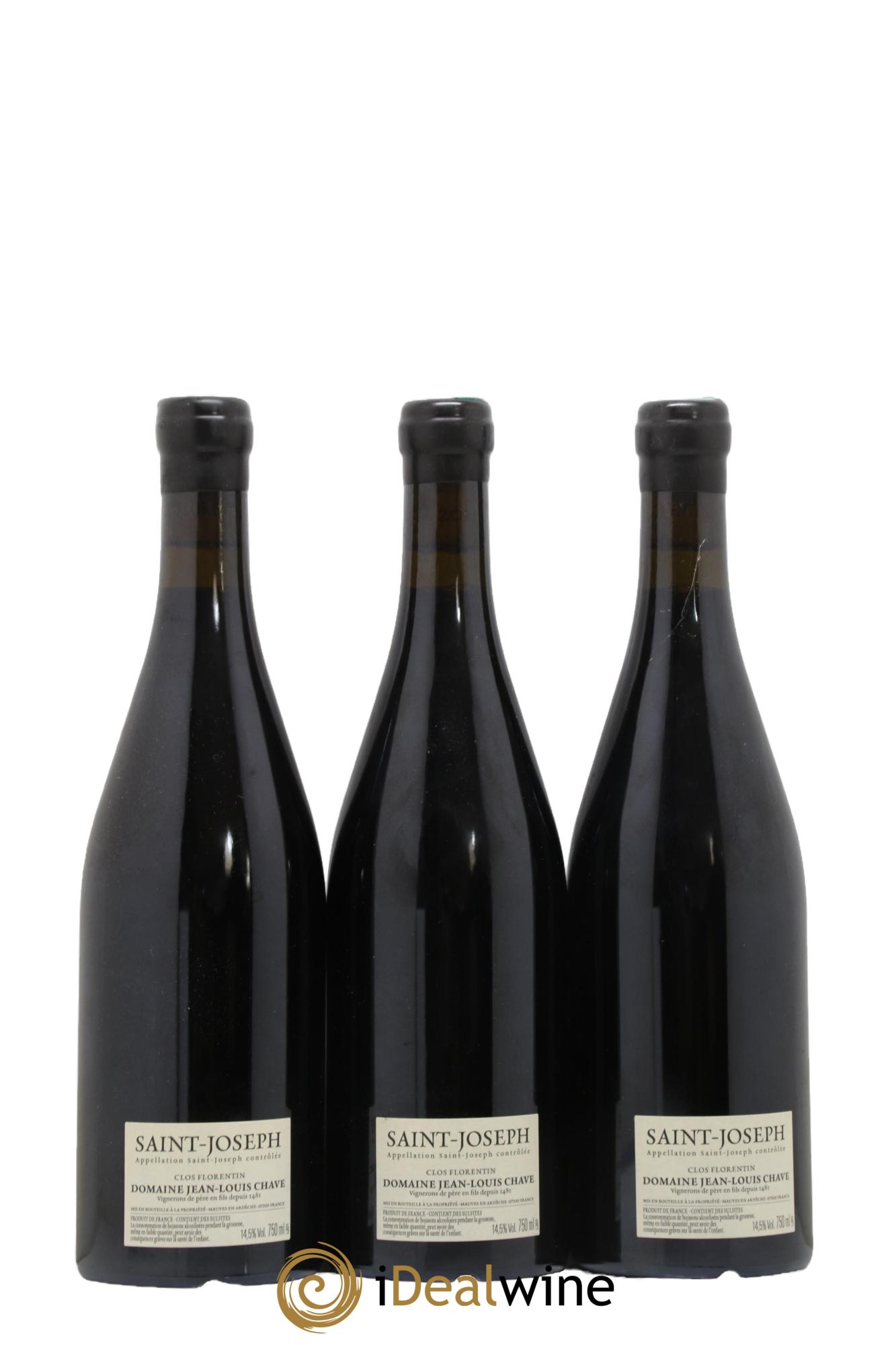 Saint-Joseph Clos Florentin Jean-Louis Chave 2020 - Lot de 3 bouteilles - 1
