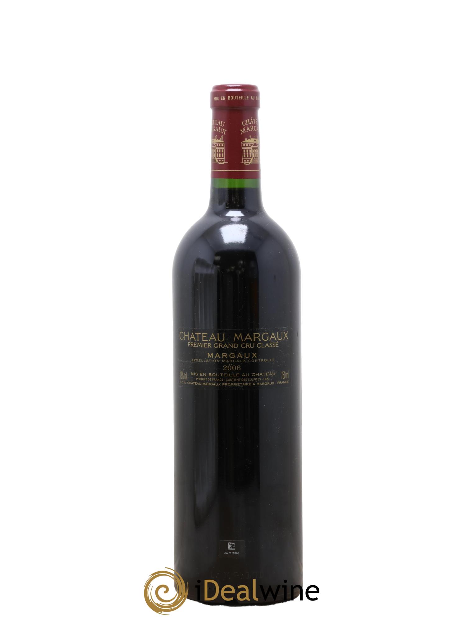 Château Margaux 1er Grand Cru Classé 2006 - Lot de 1 bouteille - 1