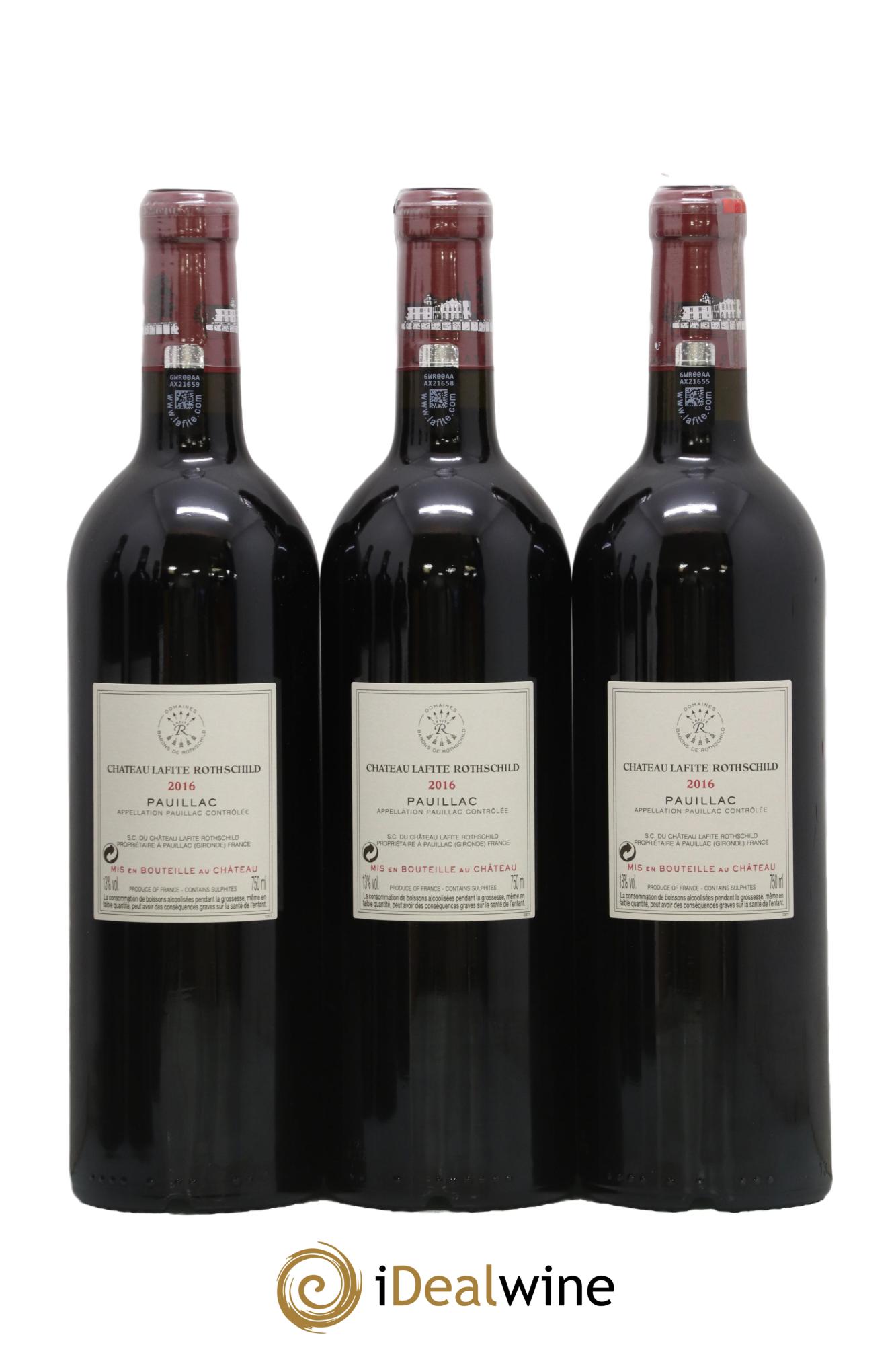 Château Lafite Rothschild 1er Grand Cru Classé 2016 - Lot of 6 bottles - 3